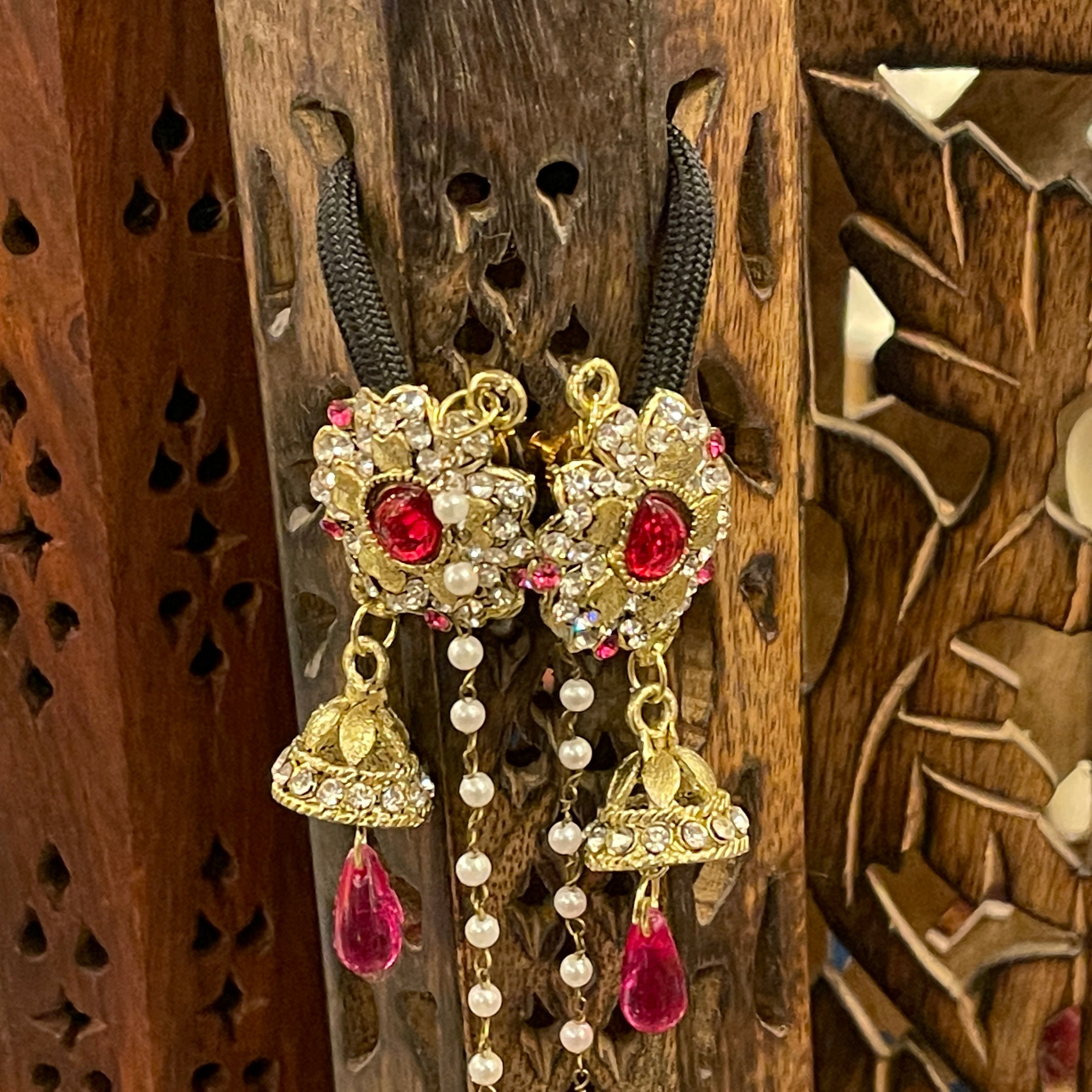 Kashmiri Earrings - 3 Colors - Vintage India NYC