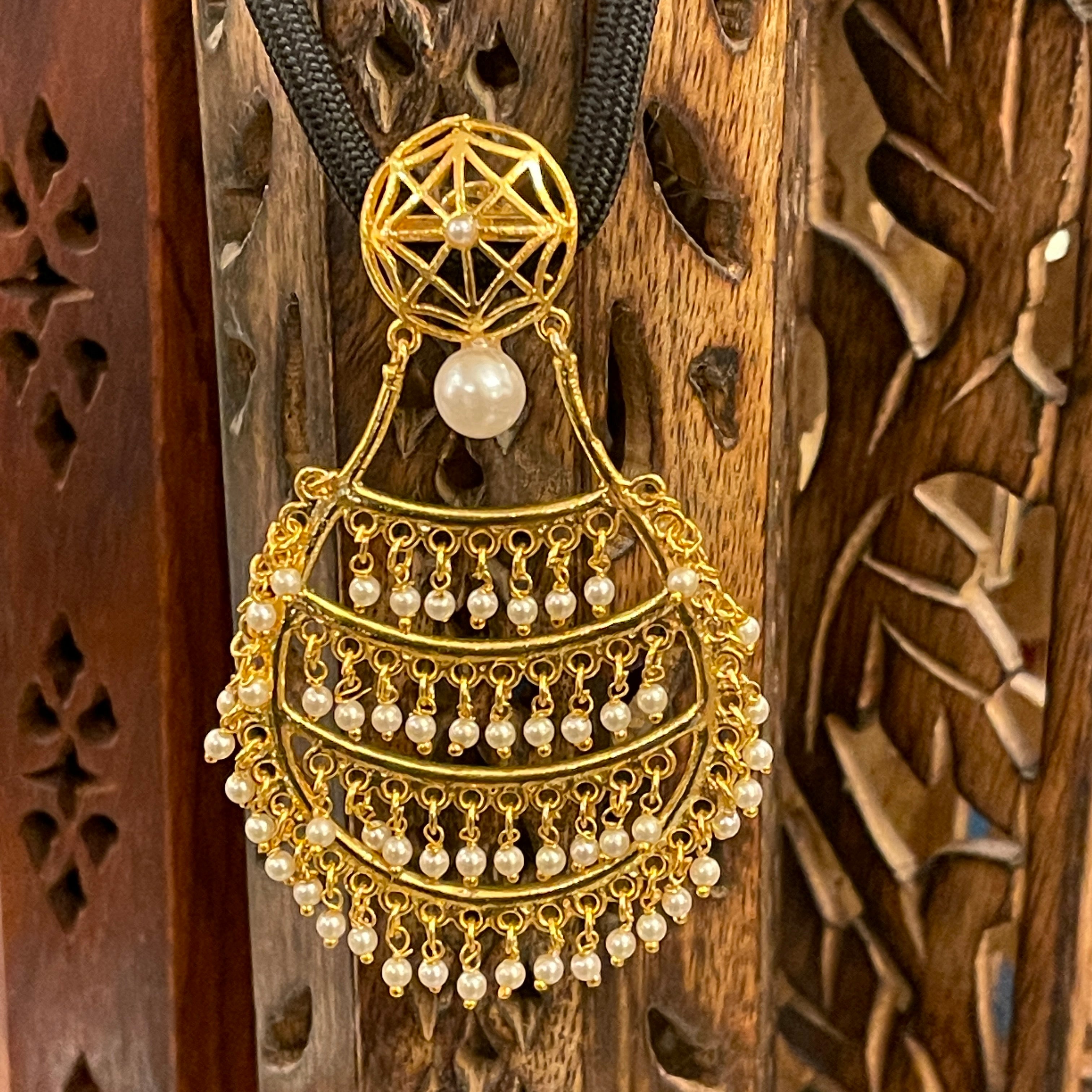 Gold Plated Earrings - Vintage India NYC