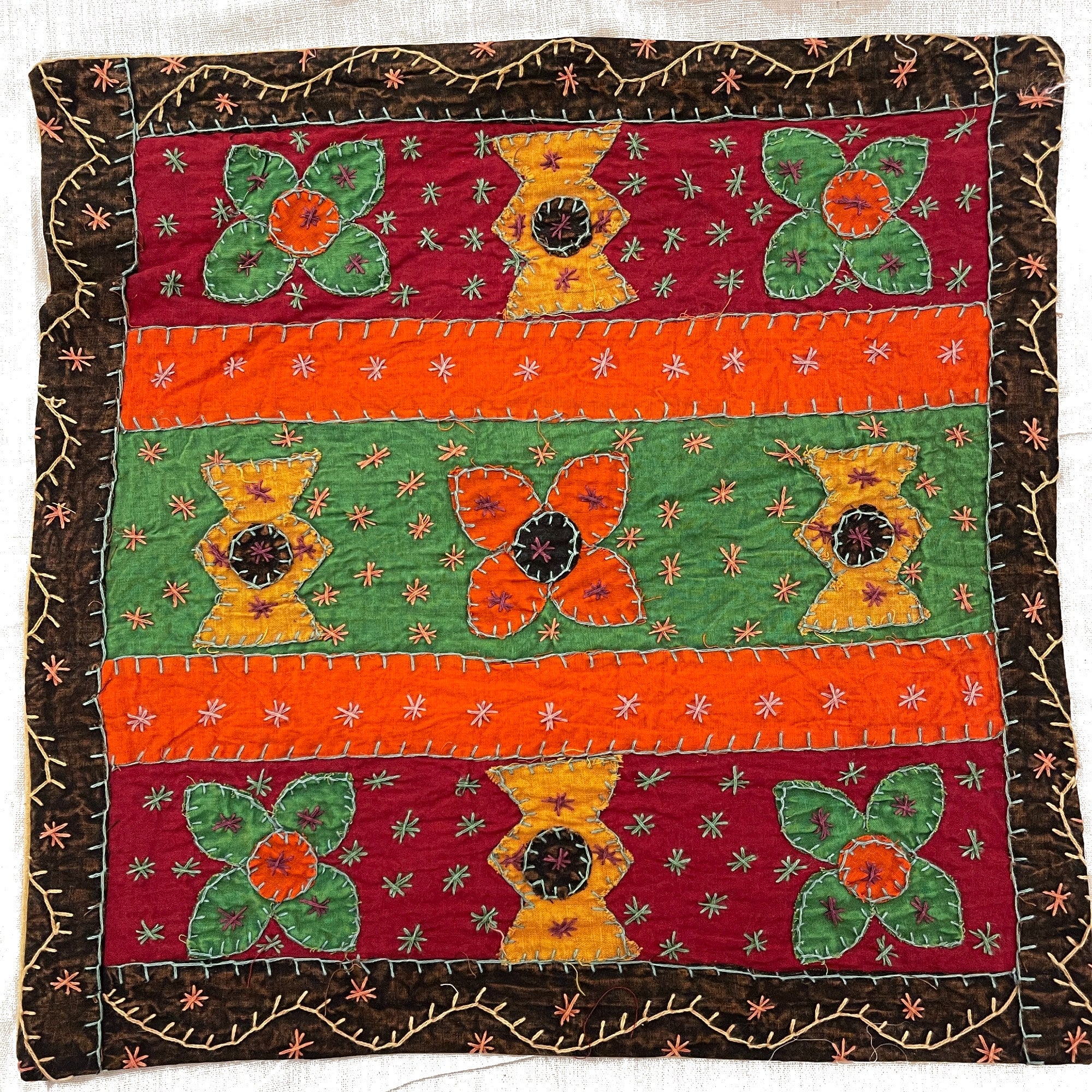 Applique Pillow covers - 6 Styles - Vintage India NYC