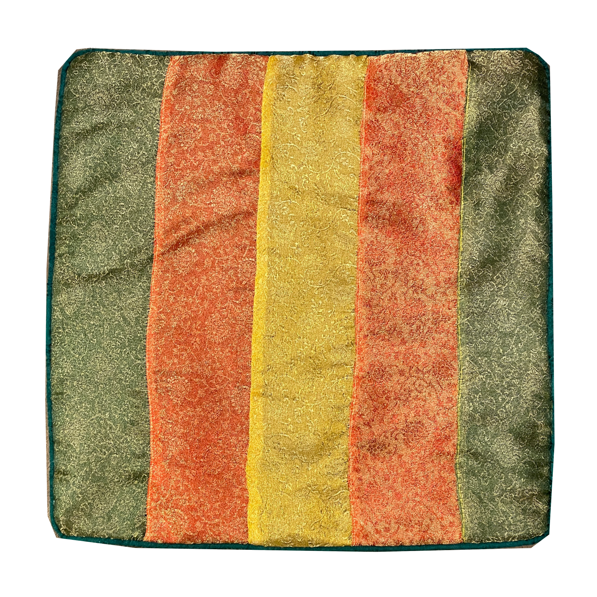 Multicolor Handmade Patchwork Pillow Cover - Vintage India NYC