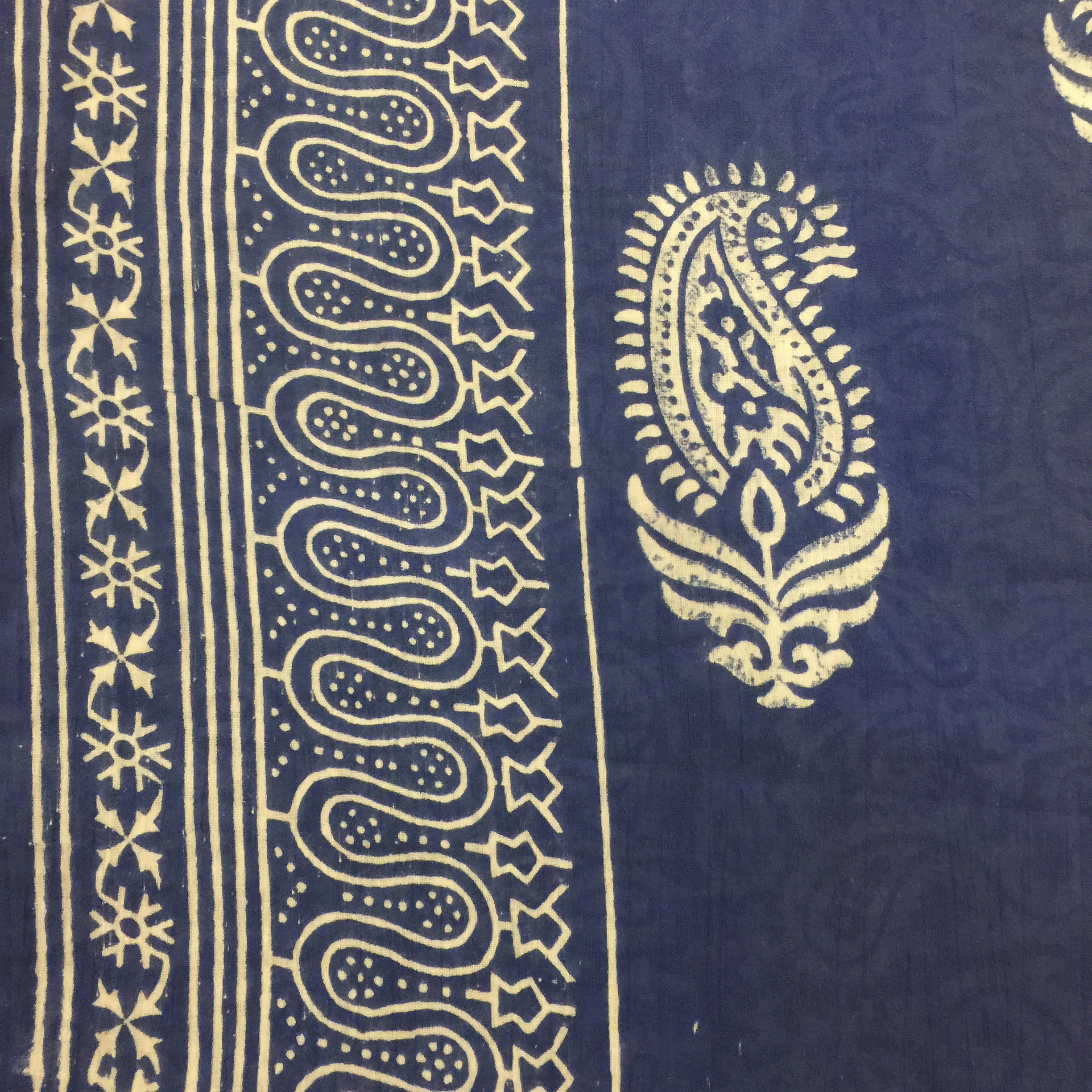 SC Reversible Blockprint Duvet Covers - Indigo - Vintage India NYC