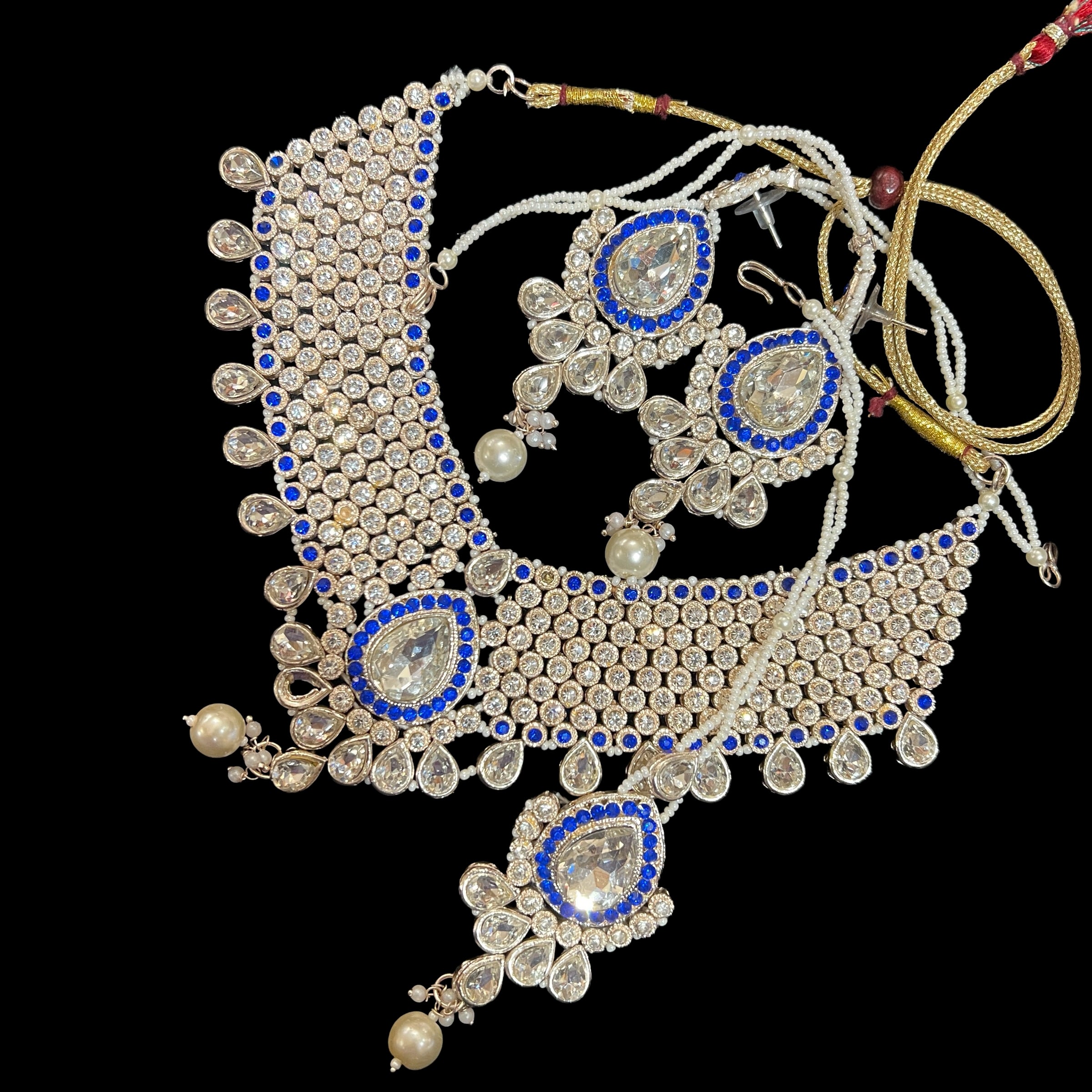 IF Stone Studded Necklace Sets-5 styles - Vintage India NYC