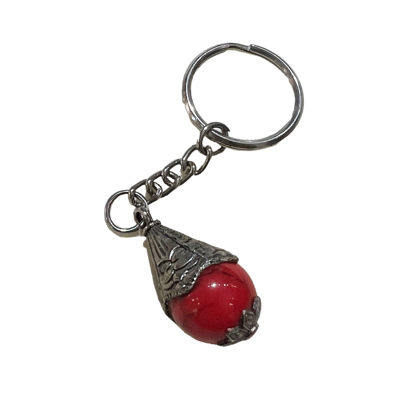Colored Bead Key Chain - Vintage India NYC