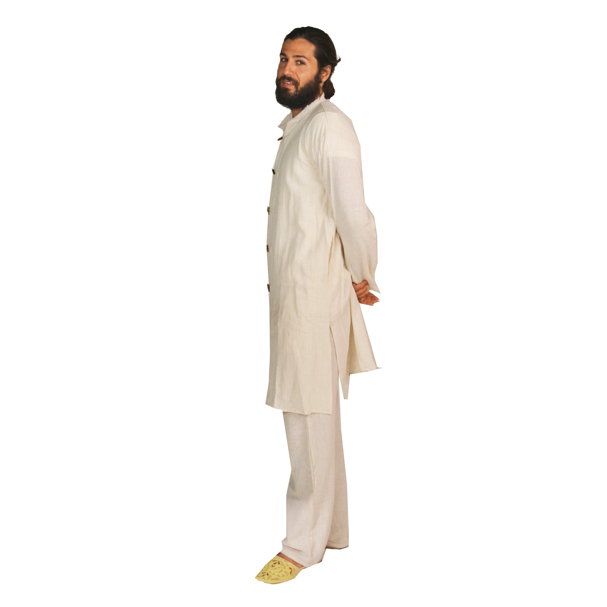 Organic cotton long jacket - Vintage India NYC