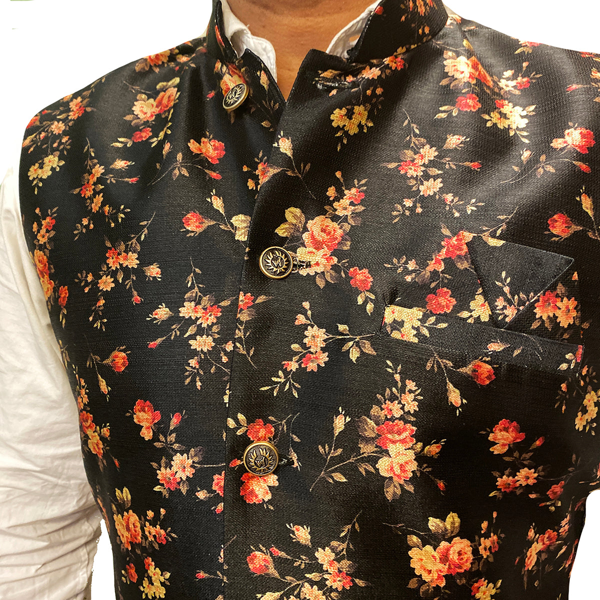YD Floral Vests- 2 Colors - Vintage India NYC