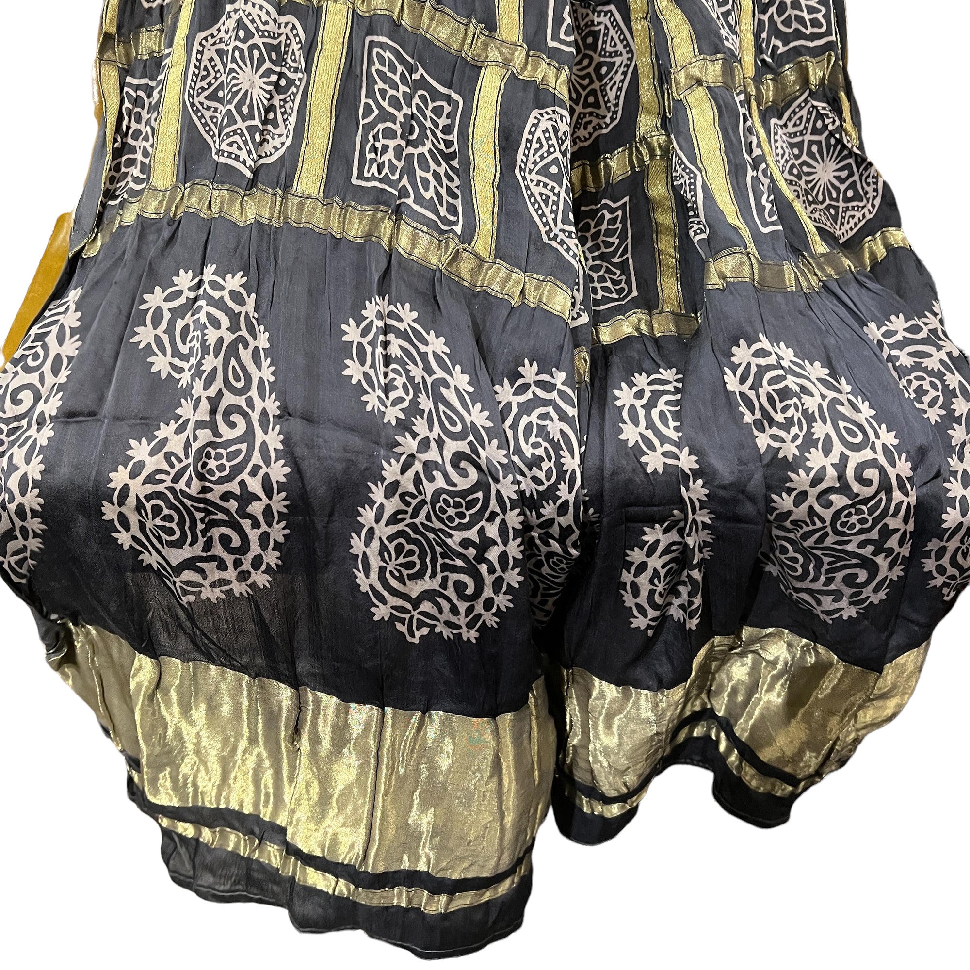 Ajrakh Mashru Silk Dupatta-6 Styles - Vintage India NYC
