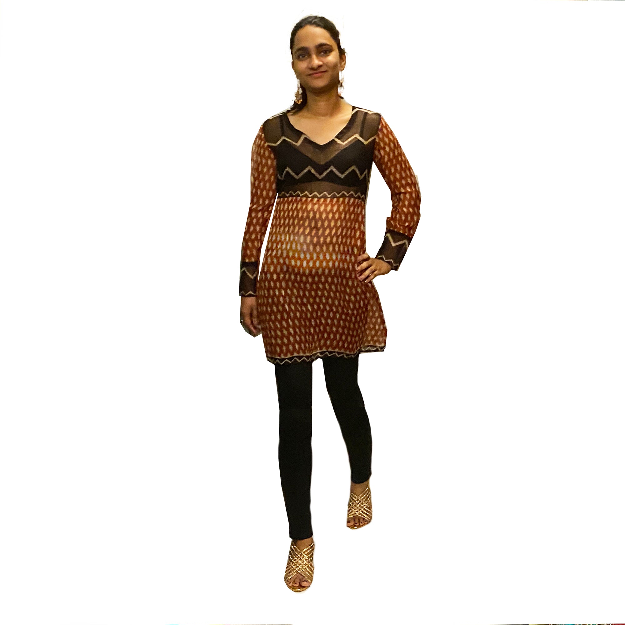 Handcrafted Dabu Top - Vintage India NYC