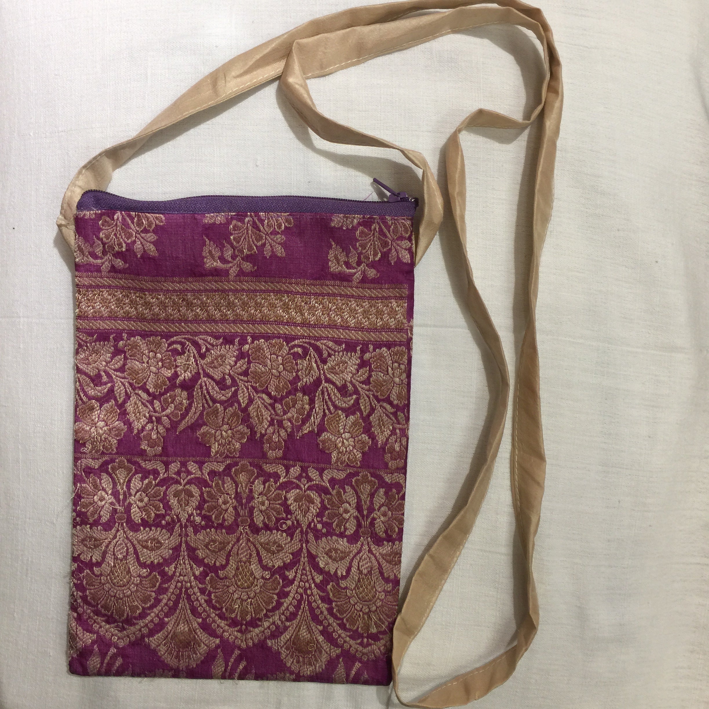 Vintage Saree Shoulder Pouch - Vintage India NYC