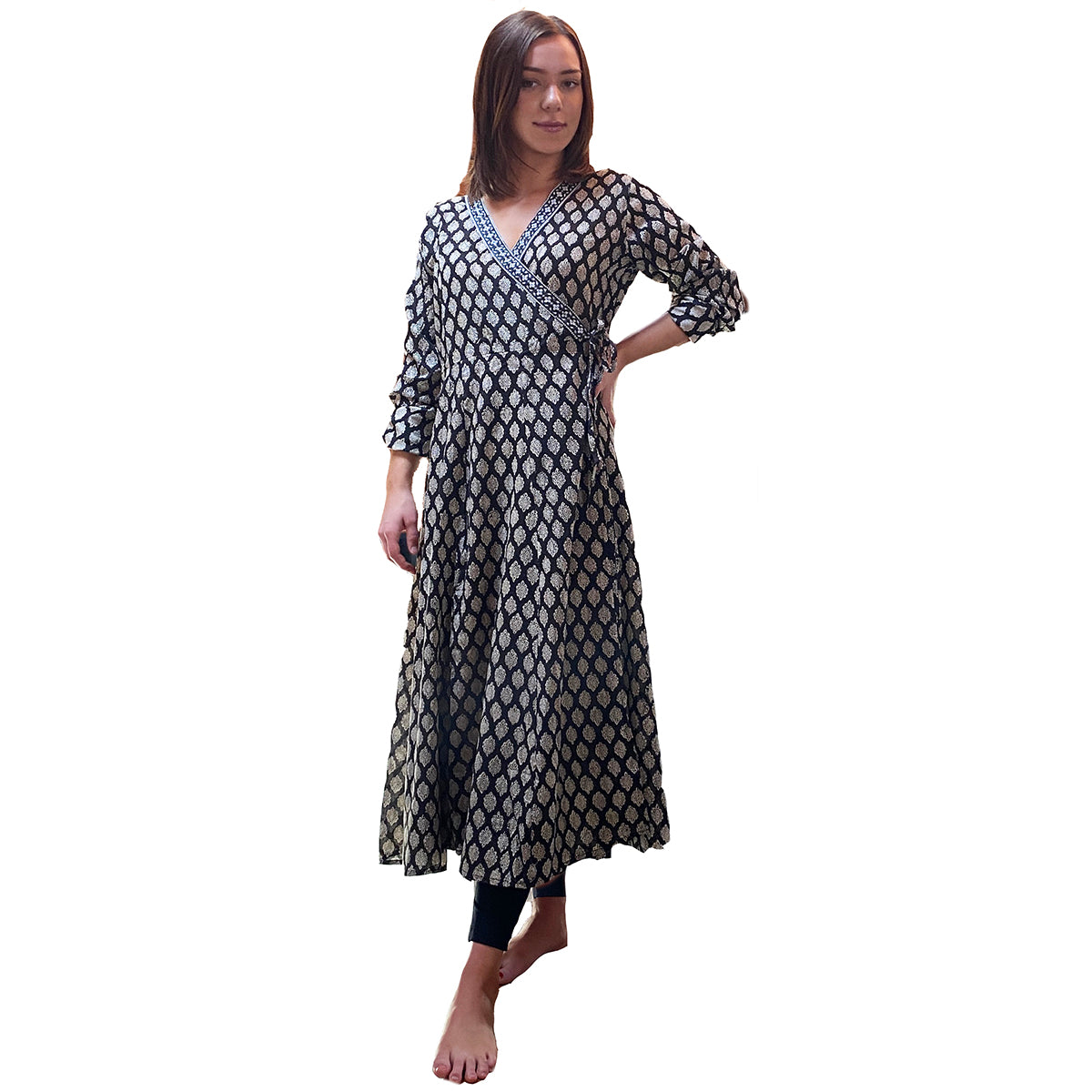 VR Cotton Wrap Dresses-3 Prints - Vintage India NYC