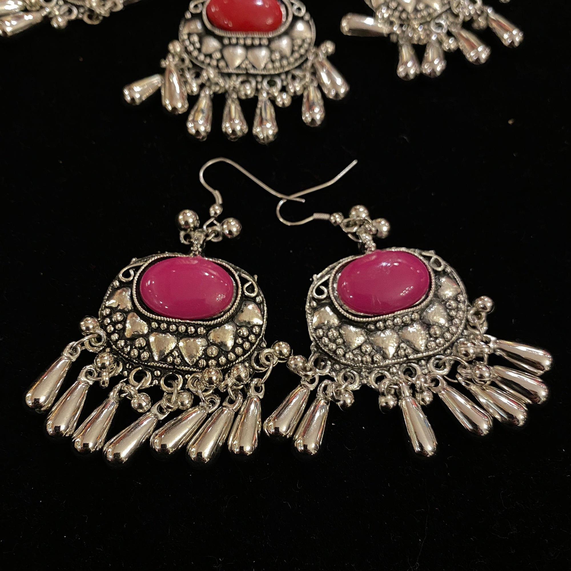IF Silver Metal Necklace Set 203 - Vintage India NYC