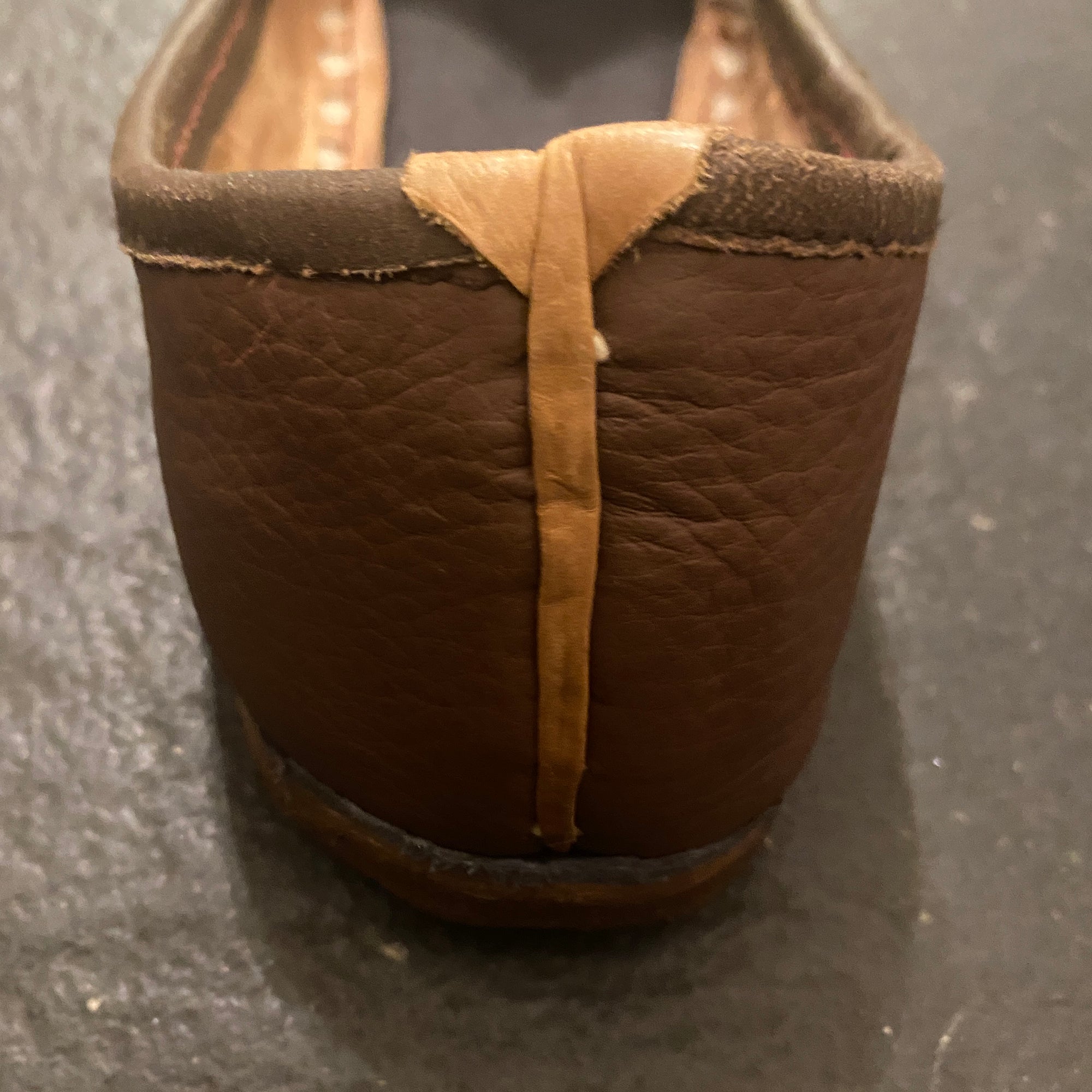 Mens Brown Leather Jutti - Vintage India NYC