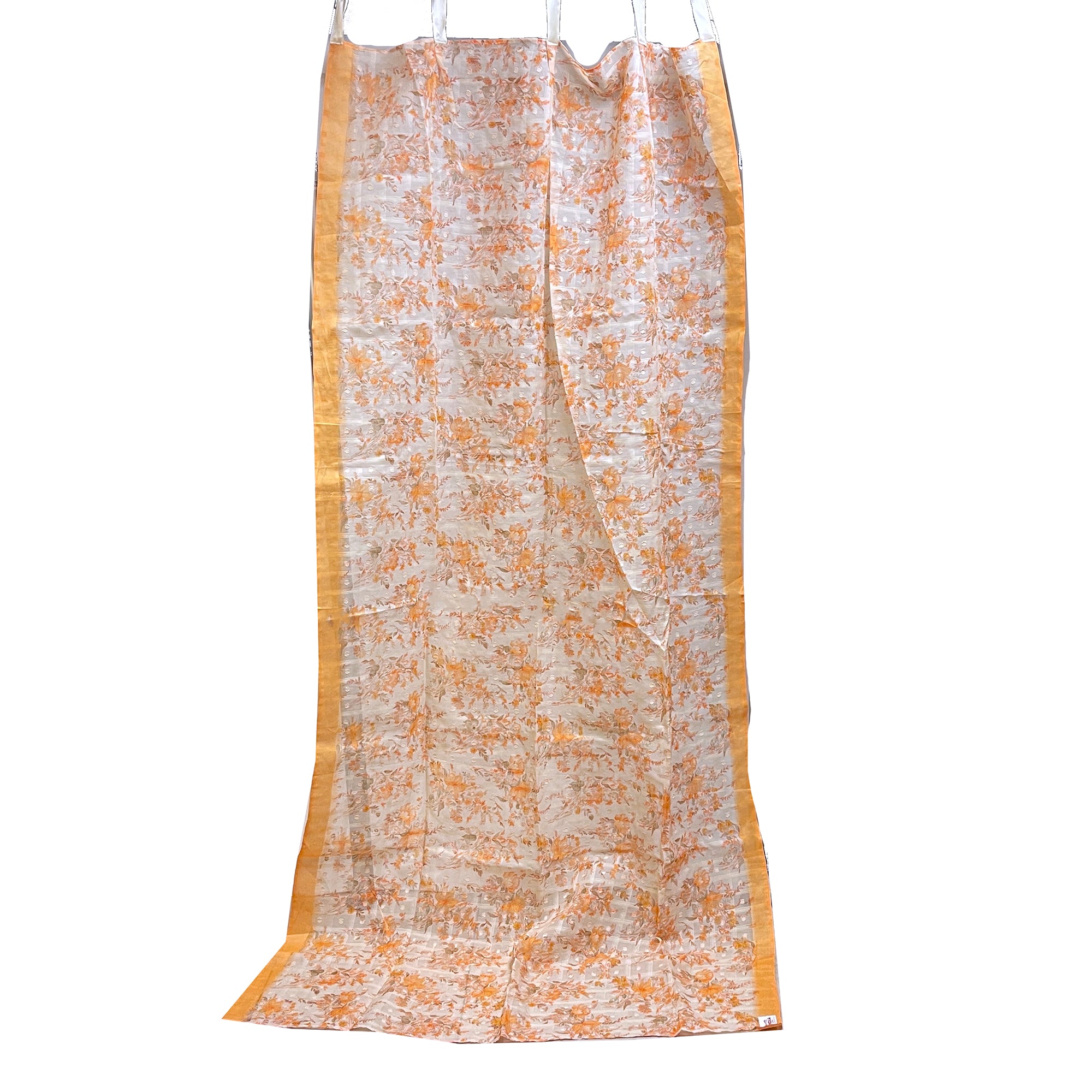 Single Orange Peach Curtains -7 Styles - Vintage India NYC