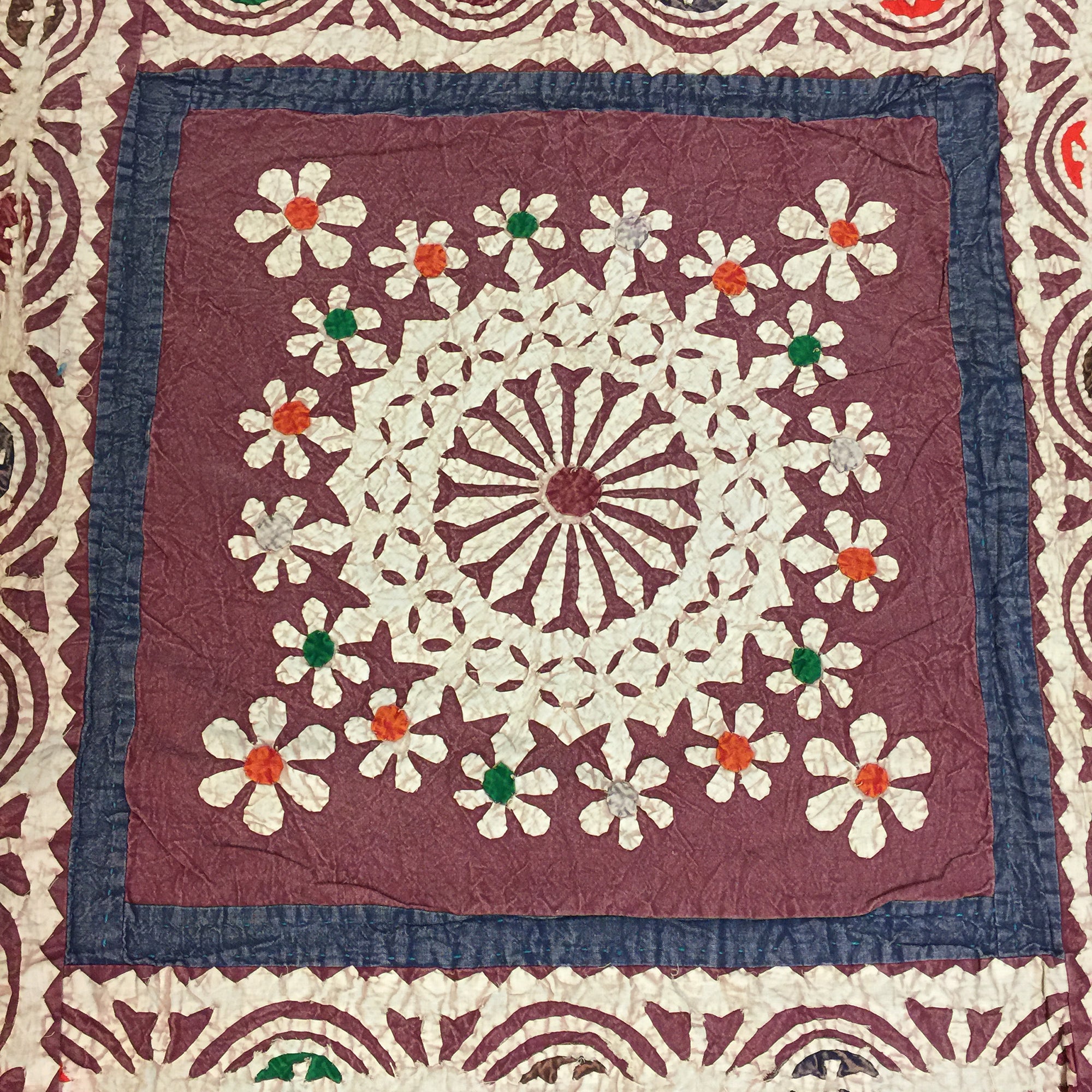Hand made Cutout Bedcover 3 - Vintage India NYC