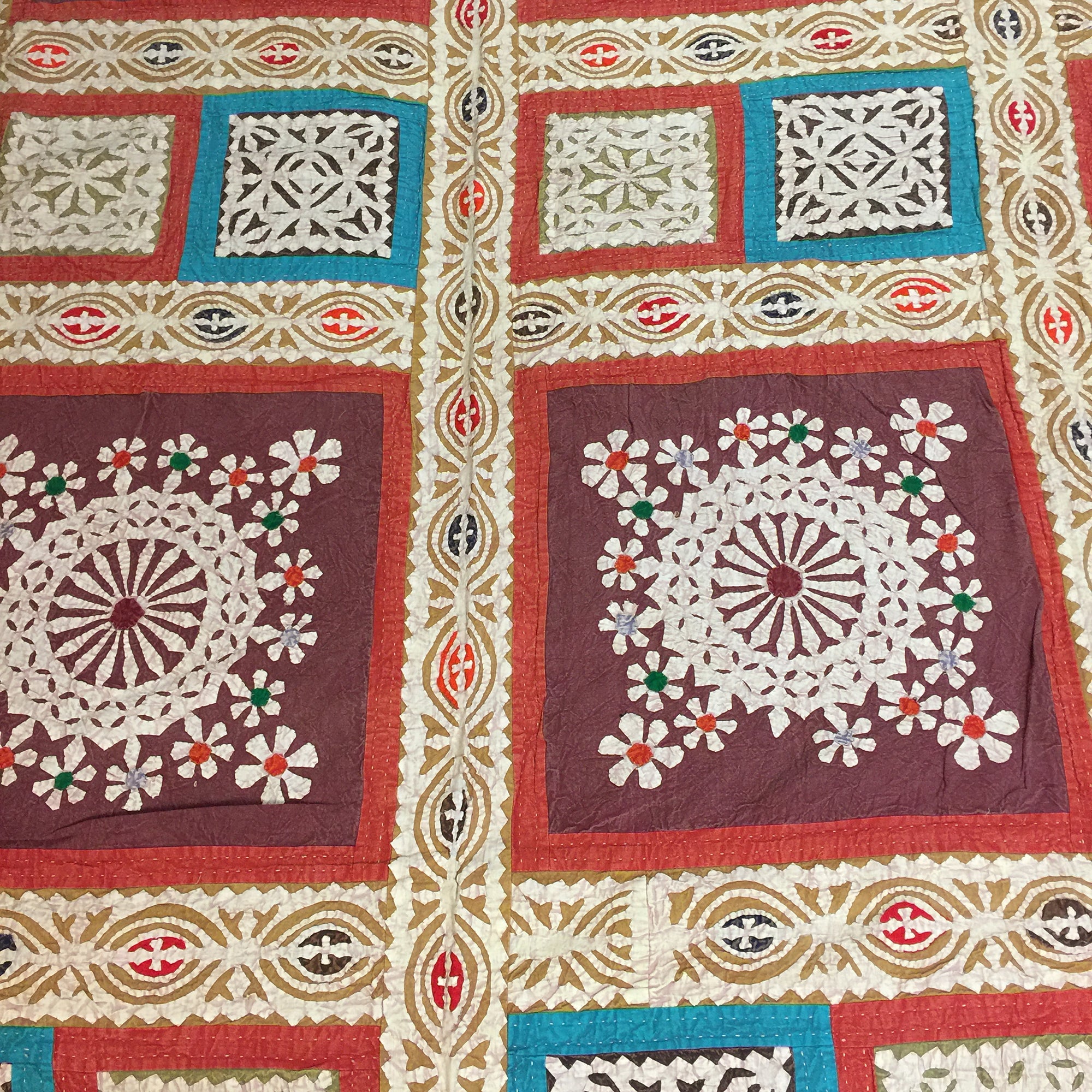 Hand made Cutout Bedcover 5 - Vintage India NYC