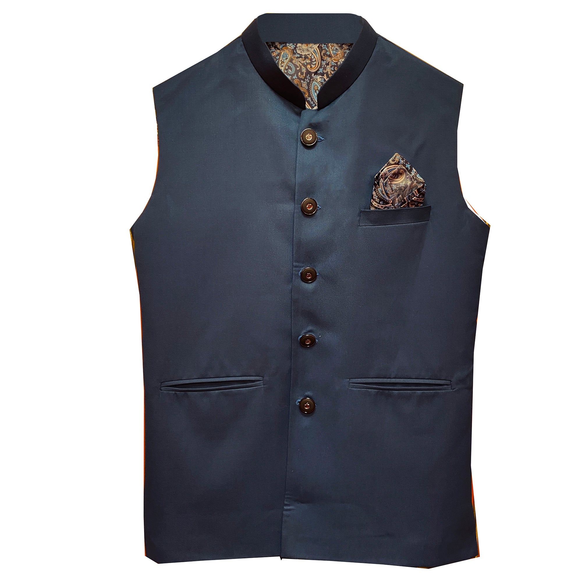 Plain Nehru Vest-3 Colors - Vintage India NYC