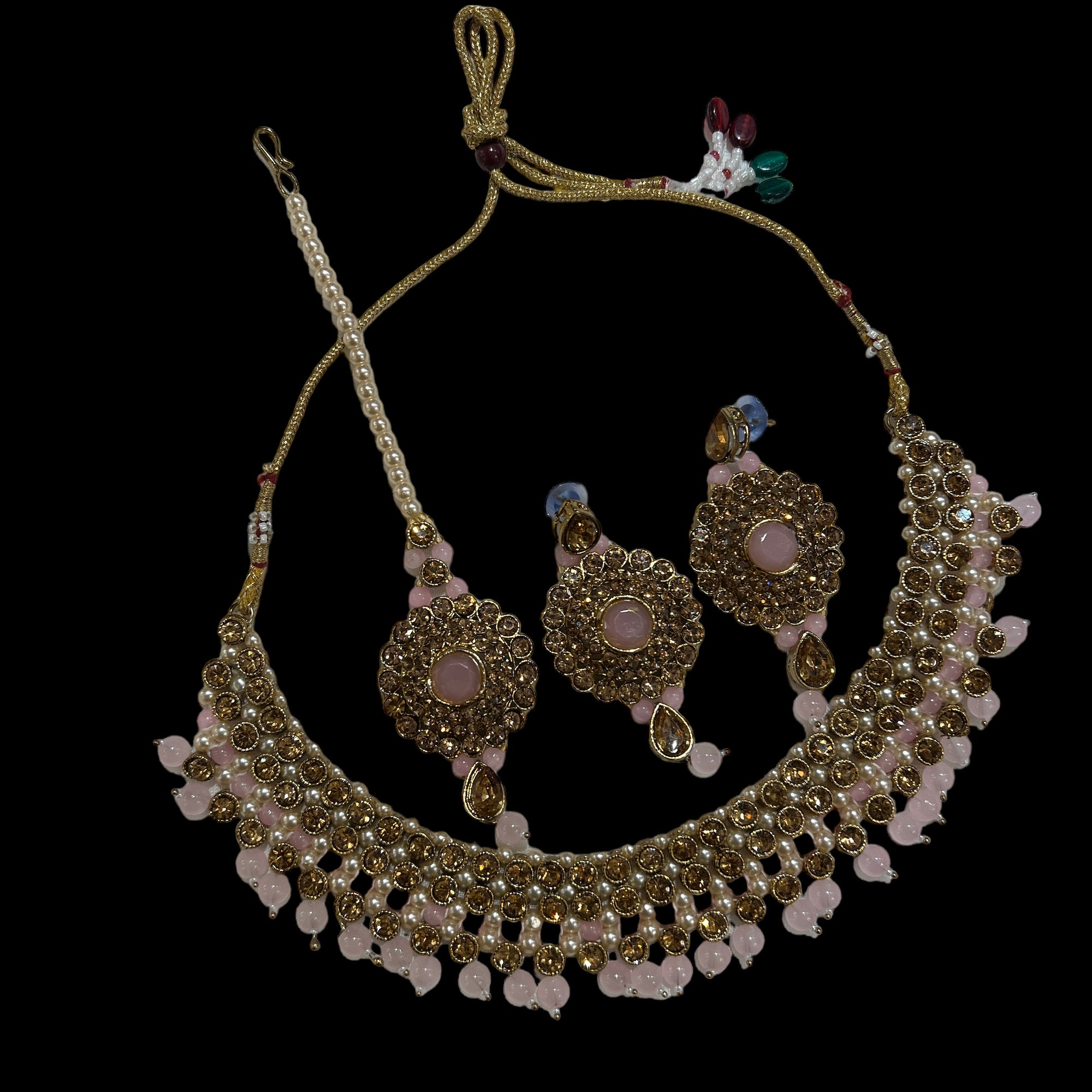 DT Flower Necklace Sets-11 Colors - Vintage India NYC