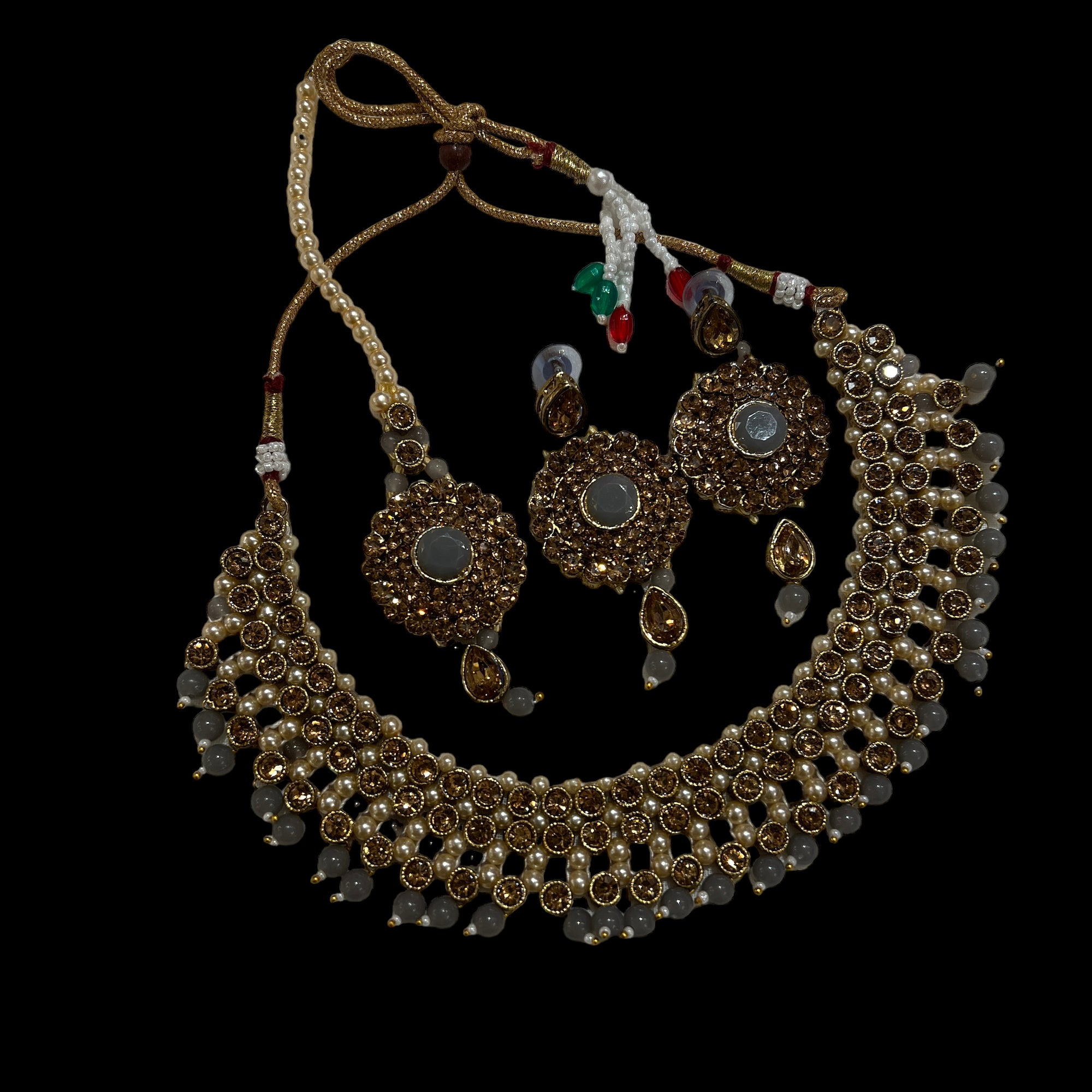 DT Flower Necklace Sets-11 Colors - Vintage India NYC