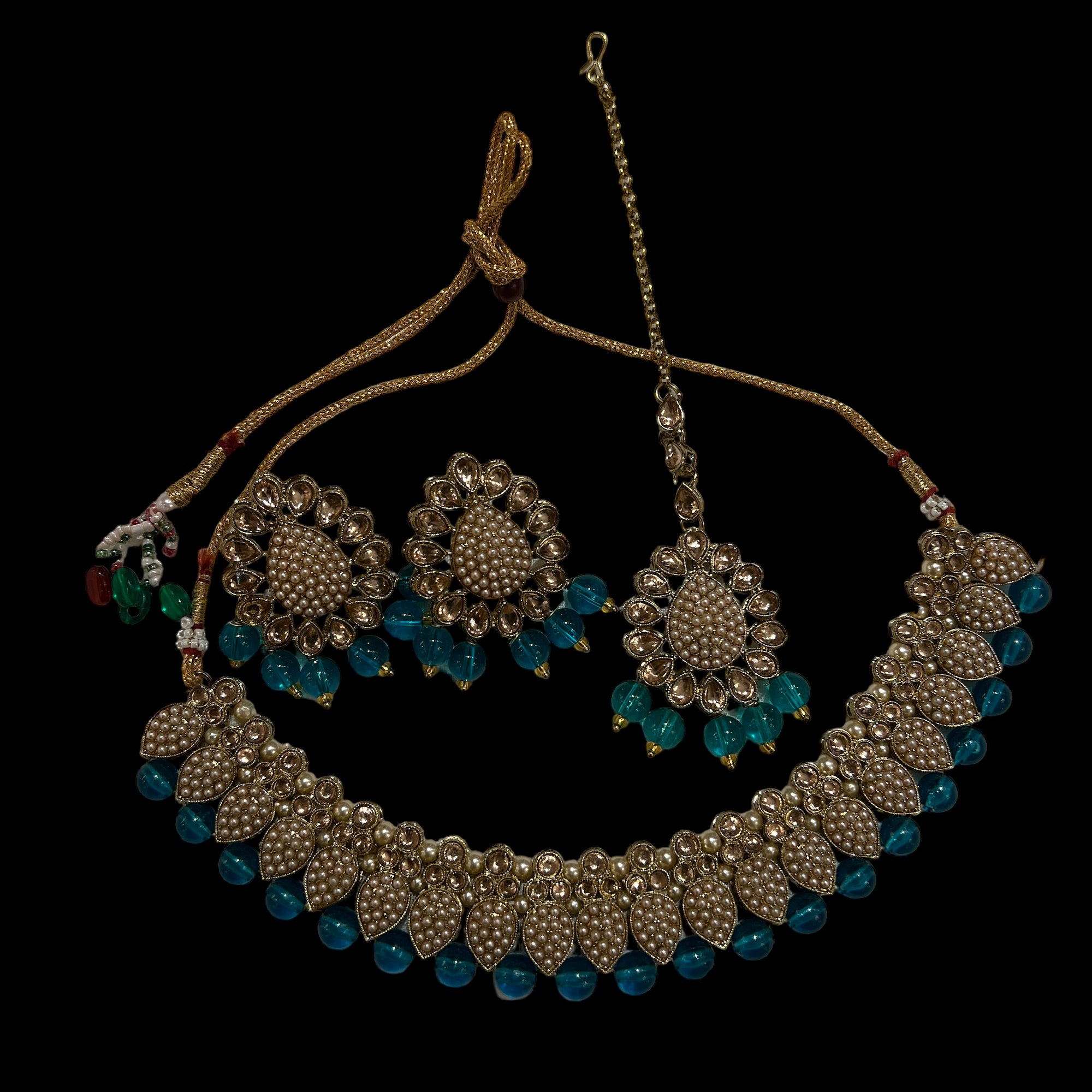 DT Pearl Drop Necklace Sets-9 Colors - Vintage India NYC