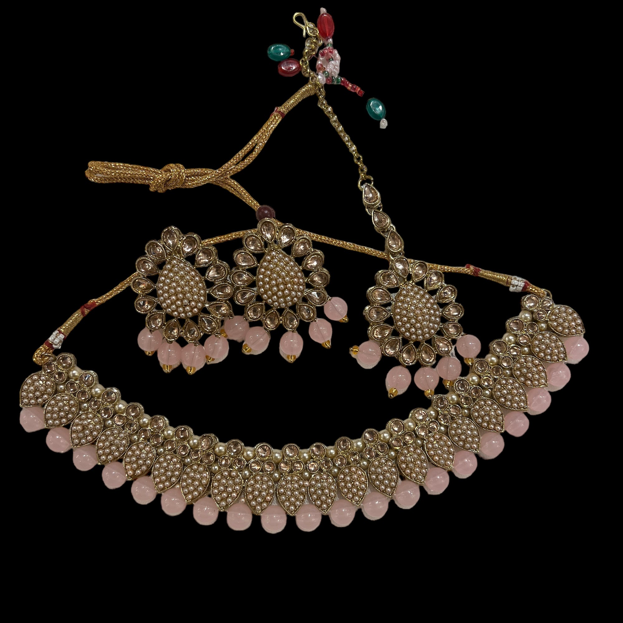 DT Pearl Drop Necklace Sets-9 Colors - Vintage India NYC