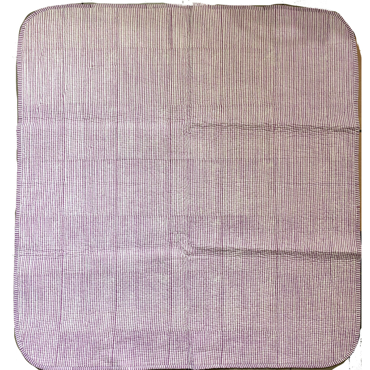 SC Blockprint Baby Blankets-Purple Elephant - Vintage India NYC