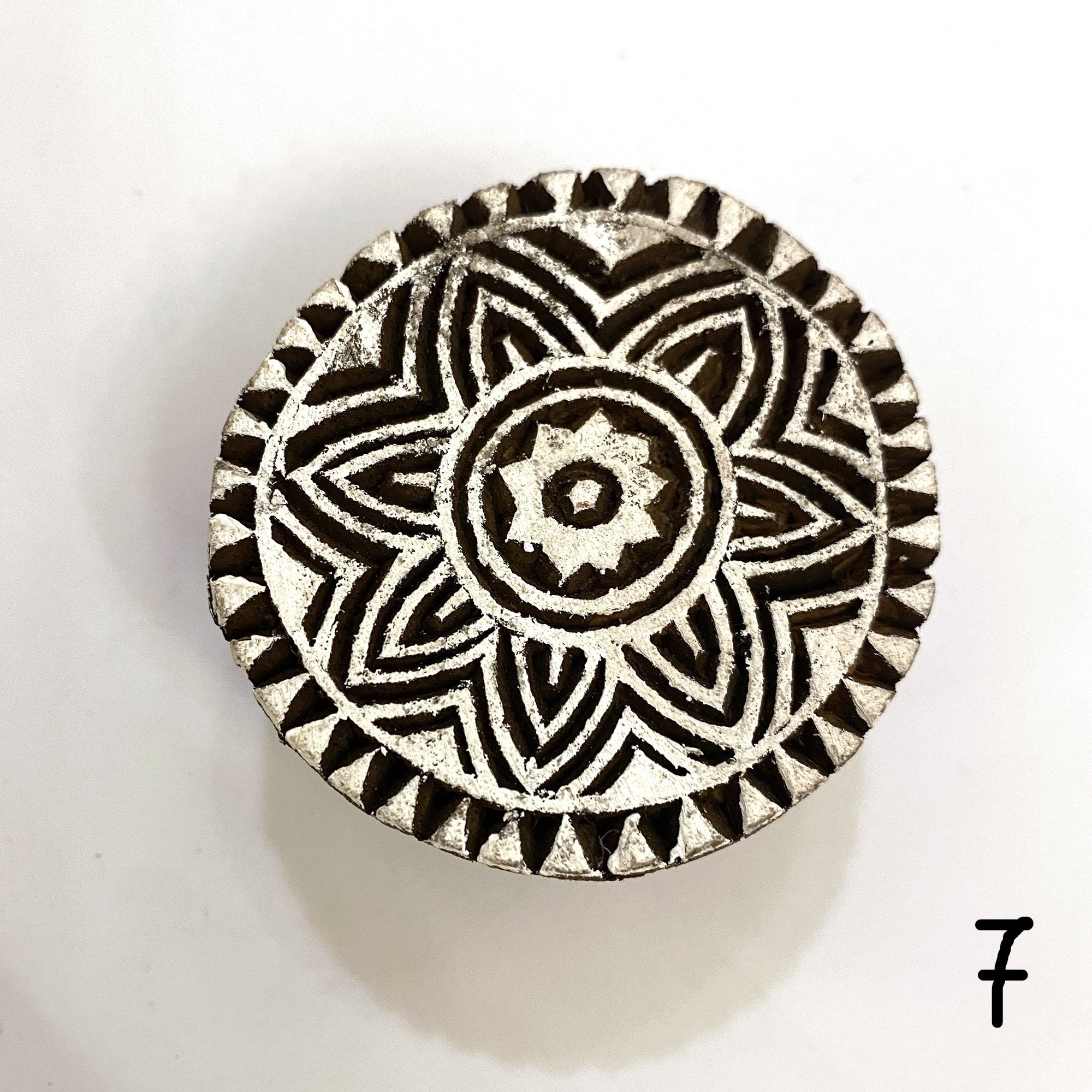 Flower Mandala Wood Blocks for Block Printing-15 styles - Vintage India NYC