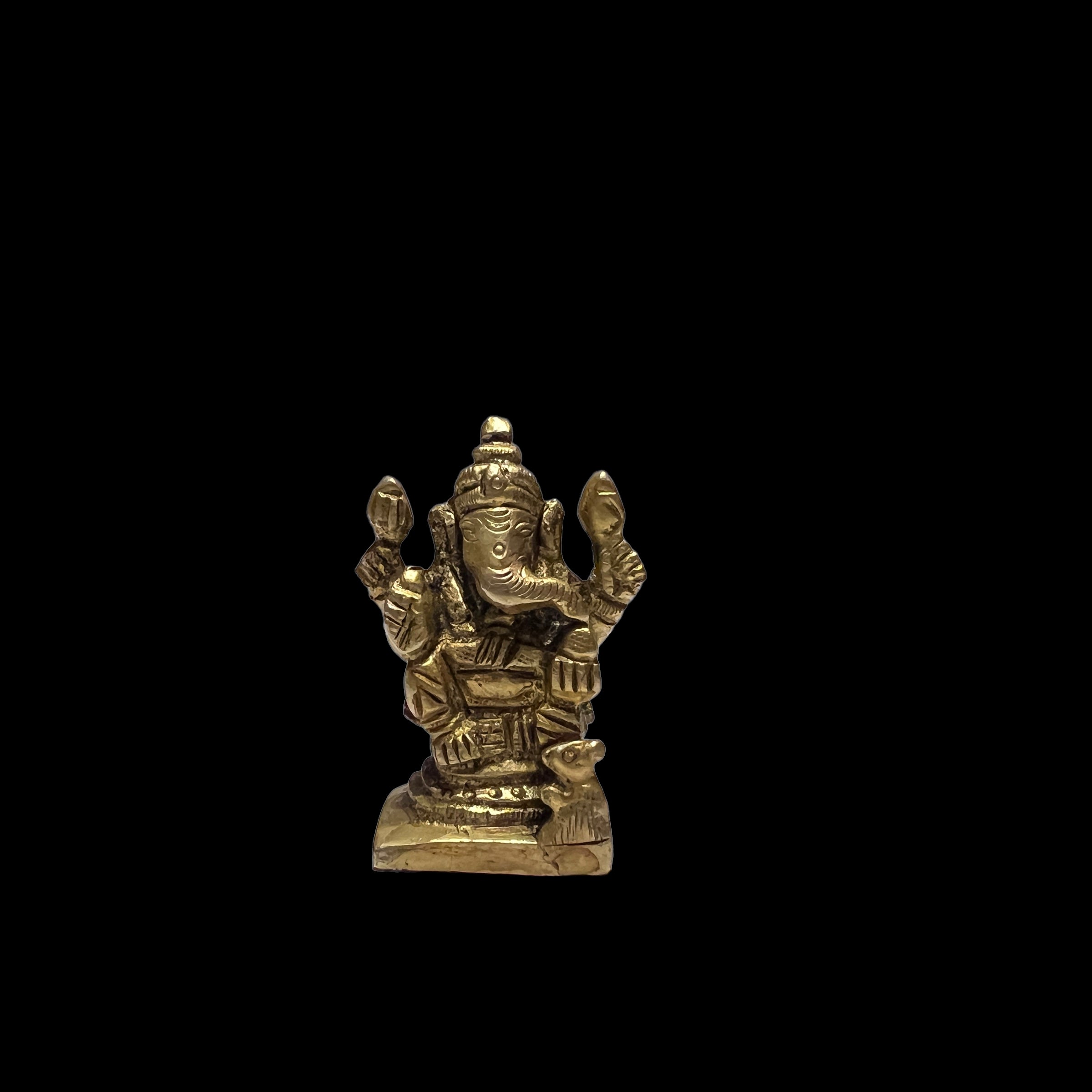 GM Bronze Ganesh 115 Statue - Vintage India NYC