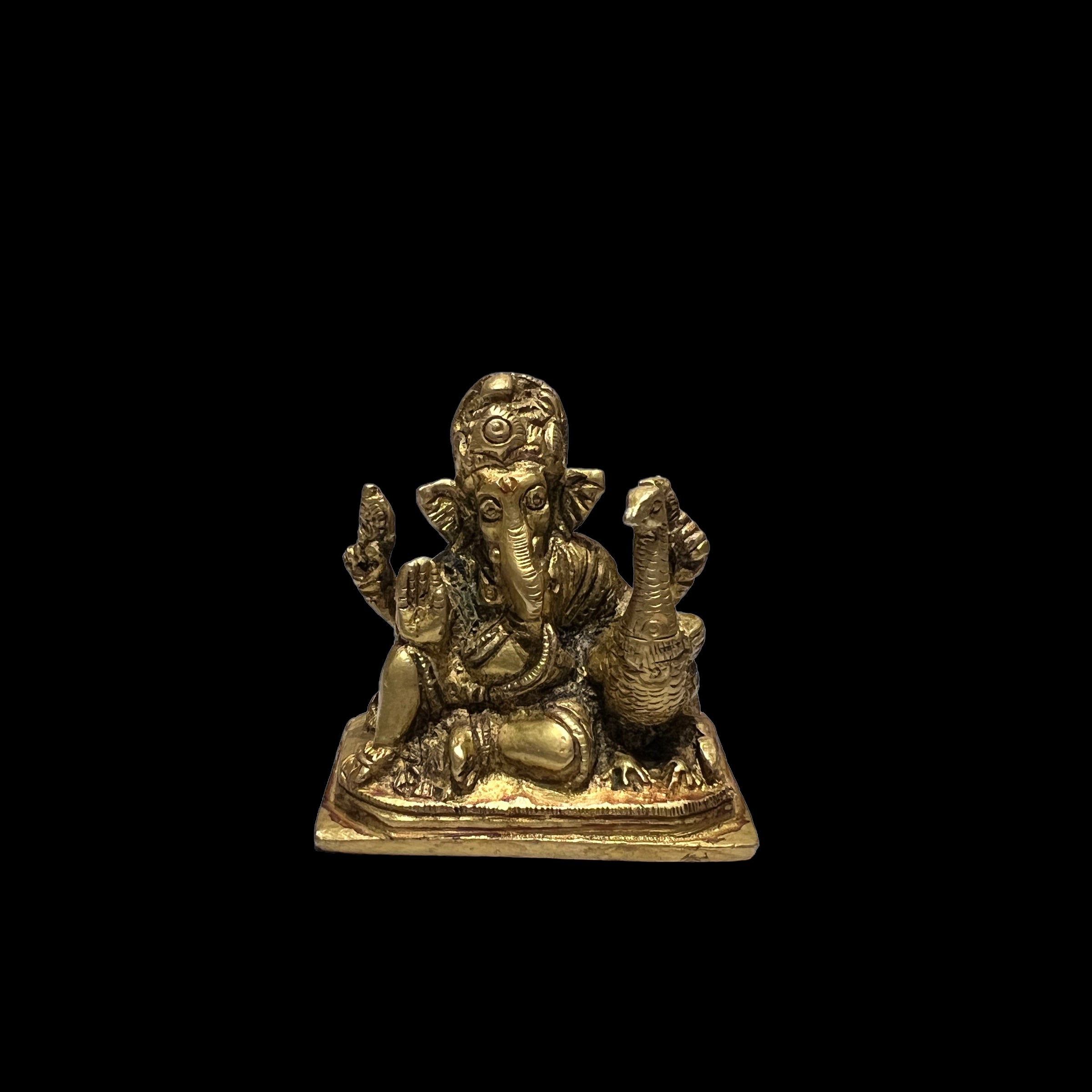 GM Bronze Ganesh 212 Statue - Vintage India NYC