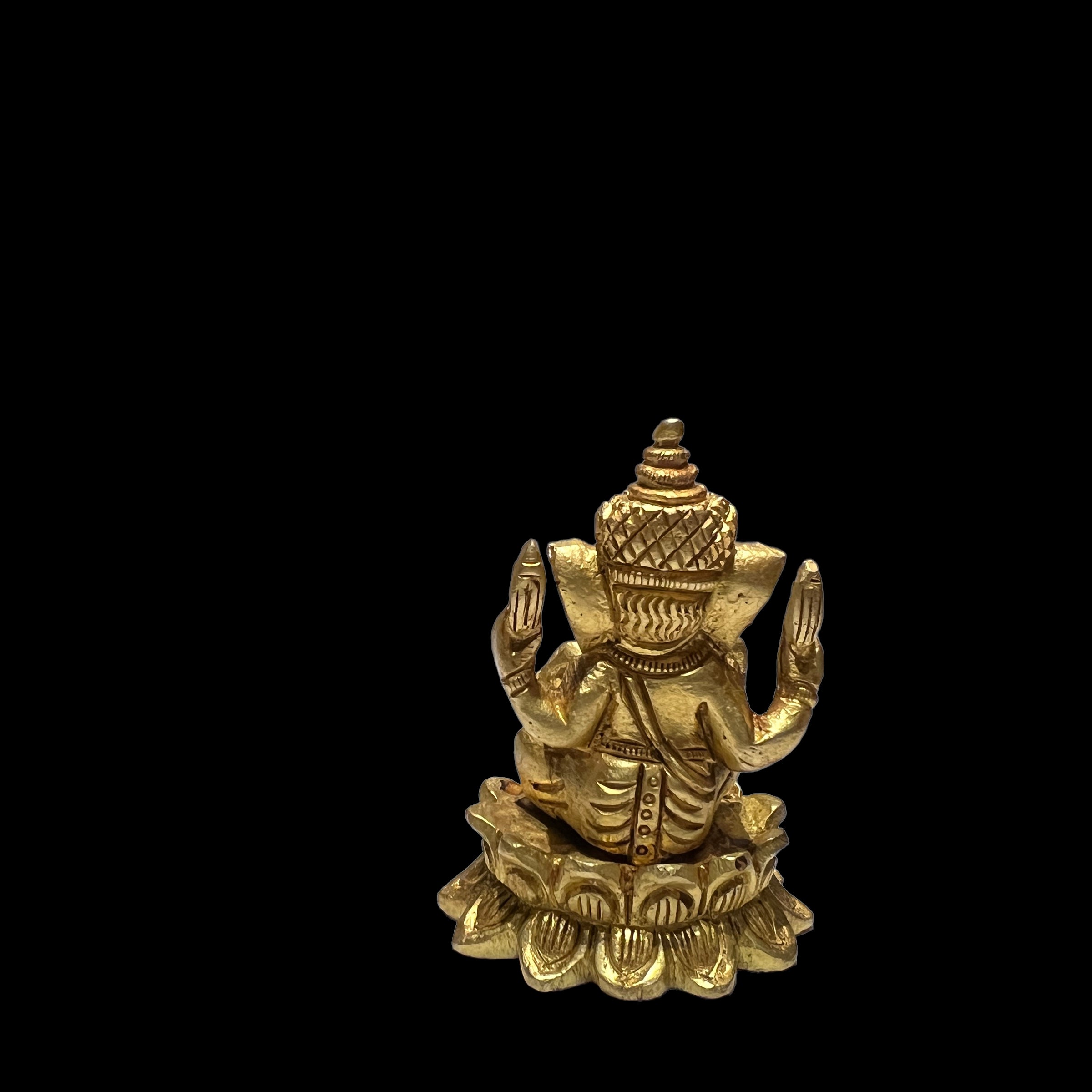 GM Bronze Ganesh 248 Statue - Vintage India NYC