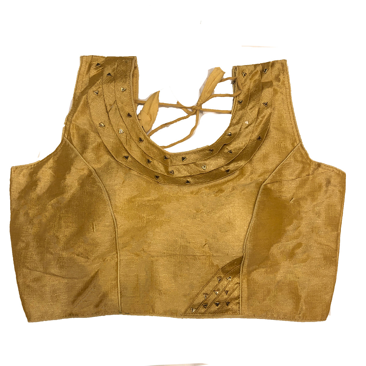 IE Gold Blouses-sleeveless - Vintage India NYC