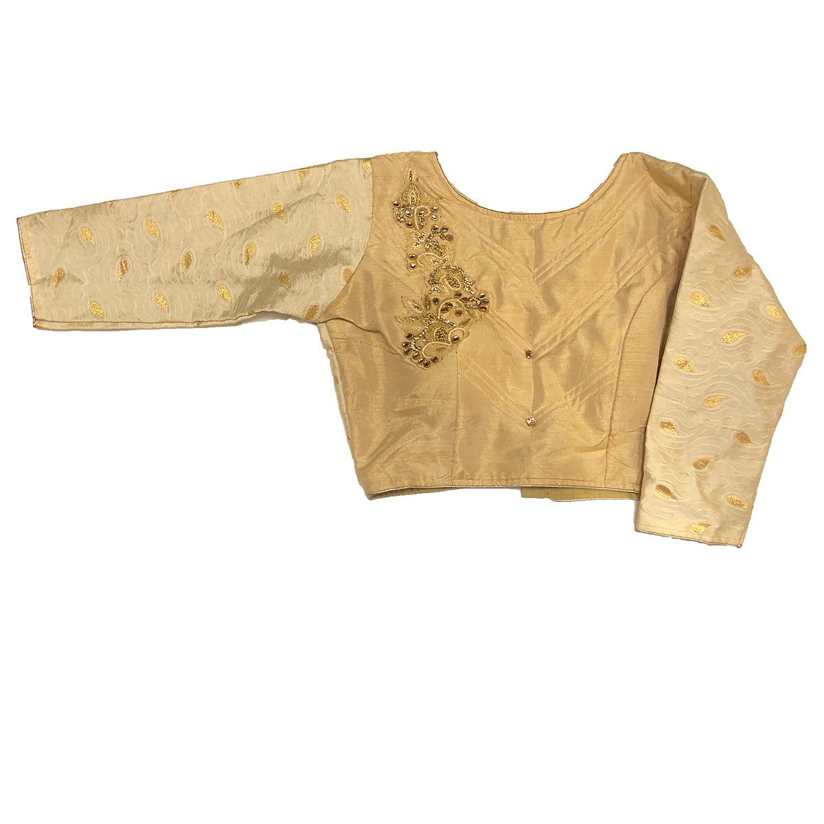 IE Gold Blouses-with sleeves - Vintage India NYC