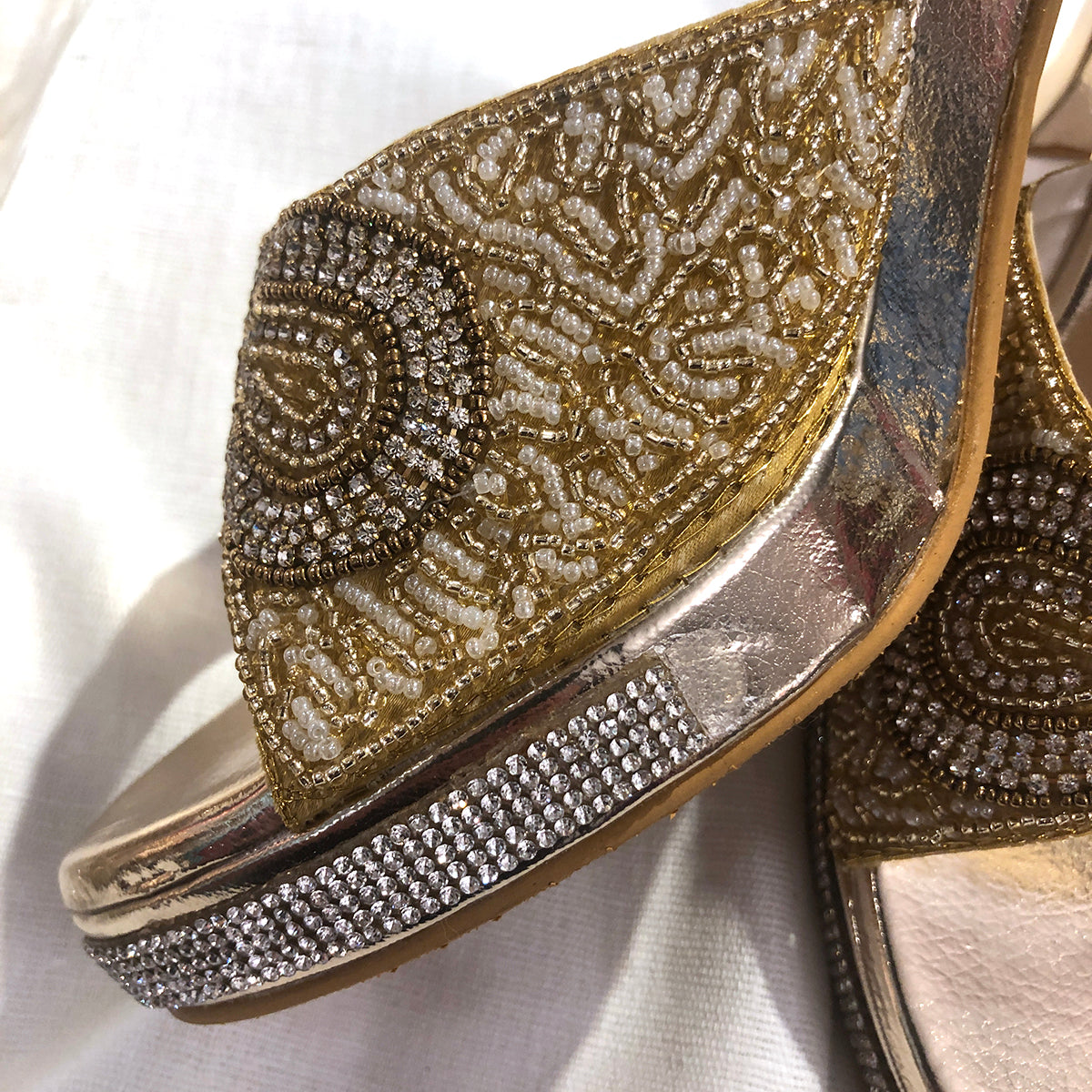 DT Gold Sandals 2 - Vintage India NYC
