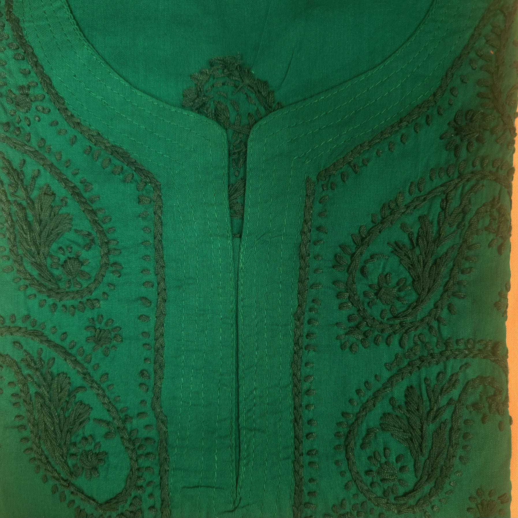 AR Short Embroidered Cotton Tunic Kurti-XXL - Vintage India NYC