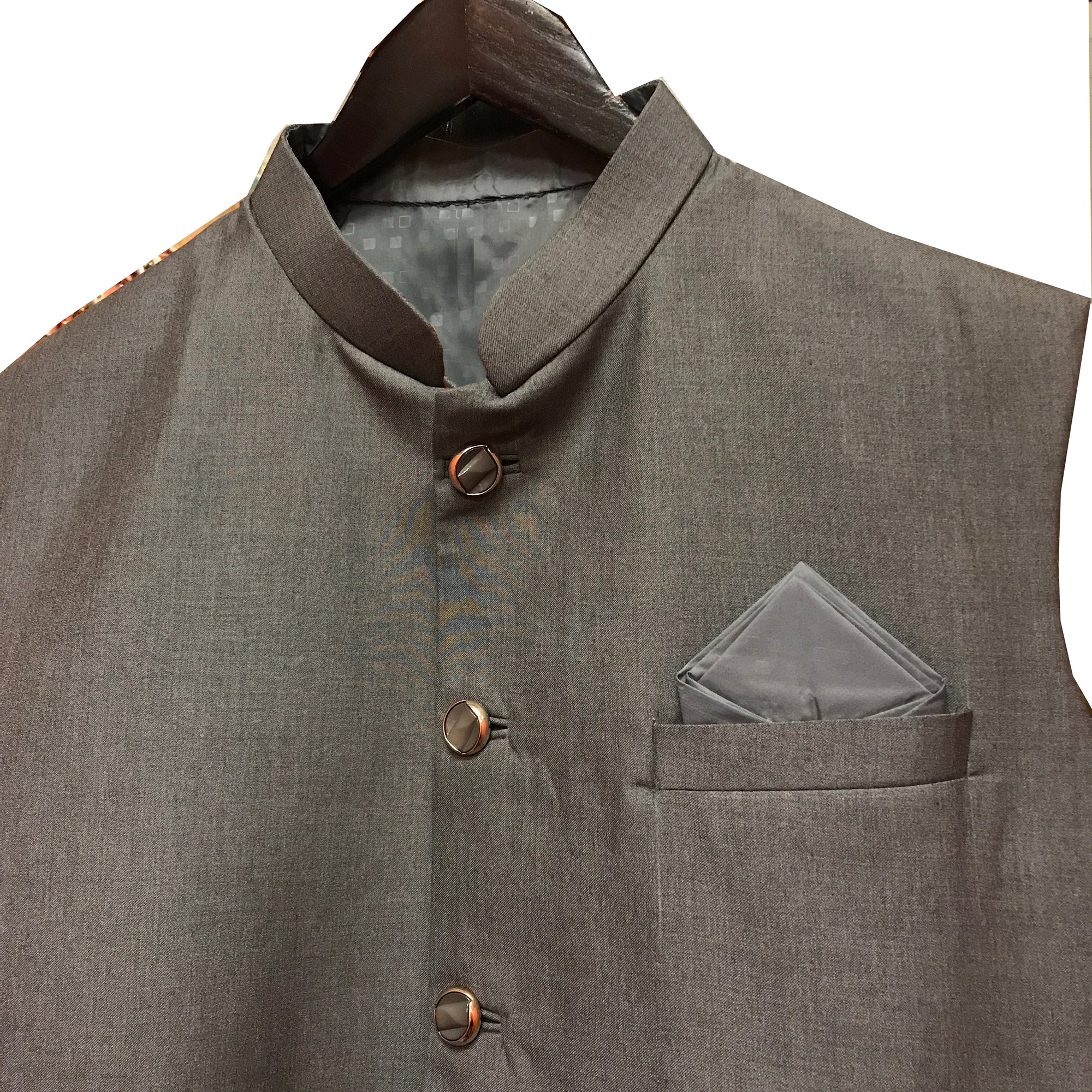 YD Grey Vest - Vintage India NYC