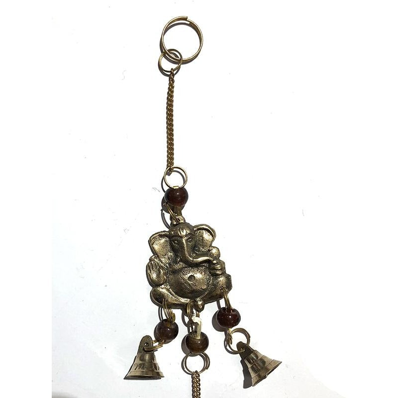 AK DOUBLE GANESH HANGING BELL - Vintage India NYC