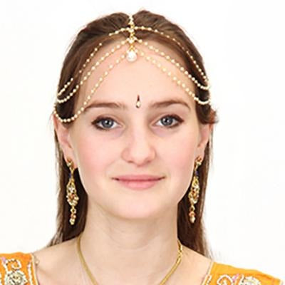 Jeweled headpiece-Matha patti - Vintage India NYC