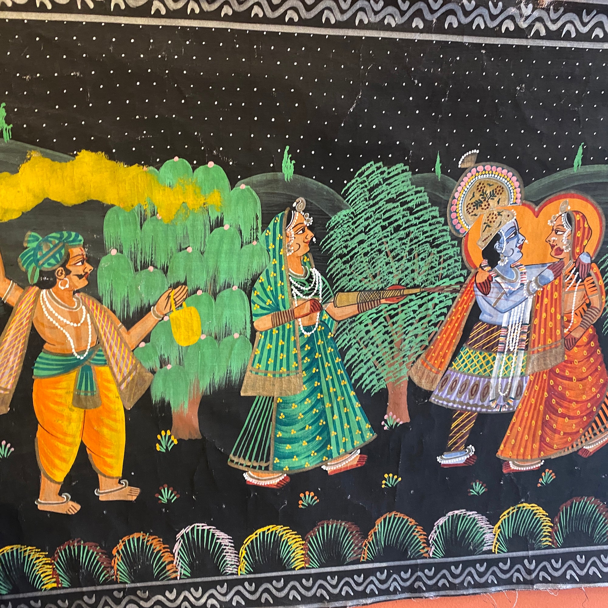 Holi Painting - Vintage India NYC