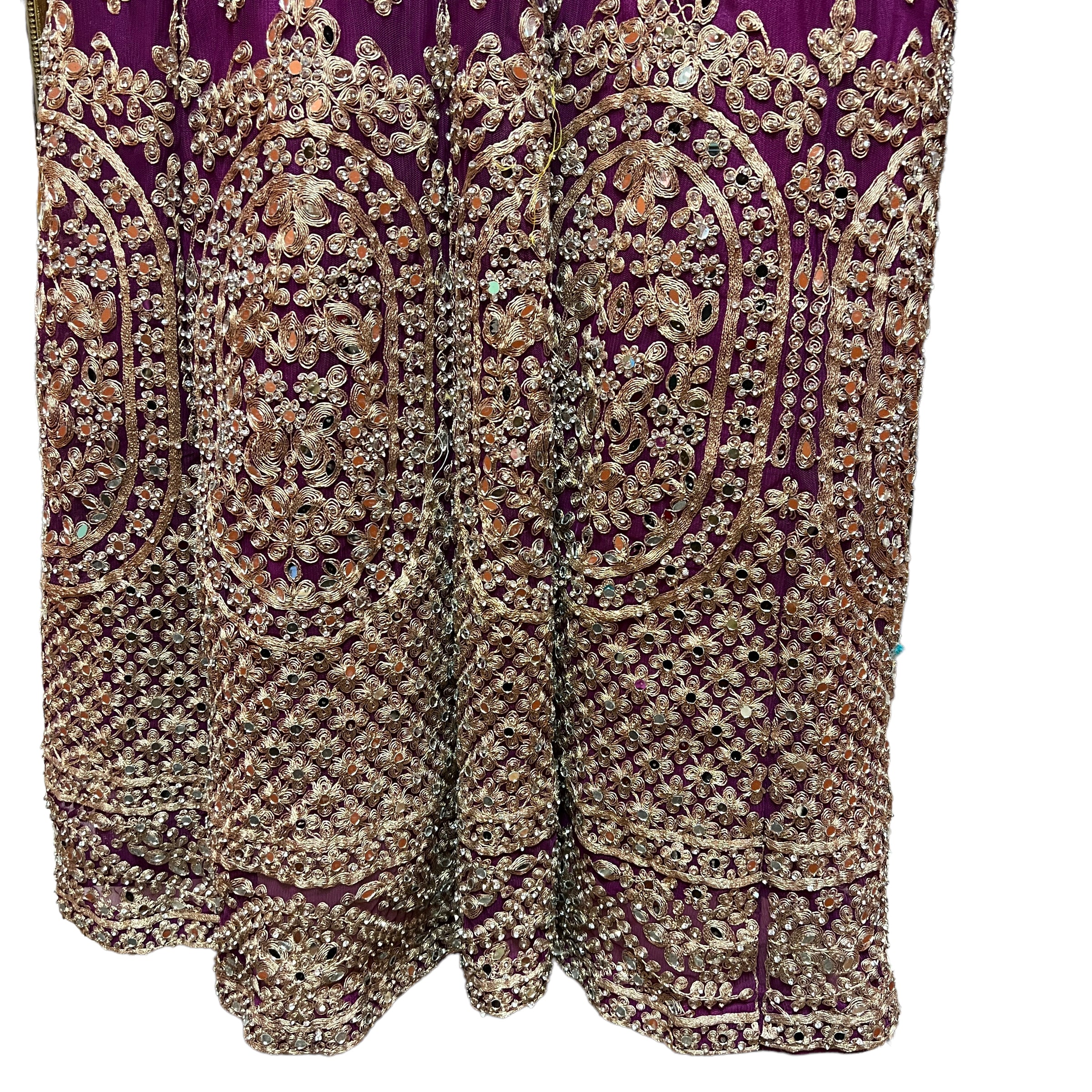 Heavy Embroidered Gowns-2 Colors - Vintage India NYC