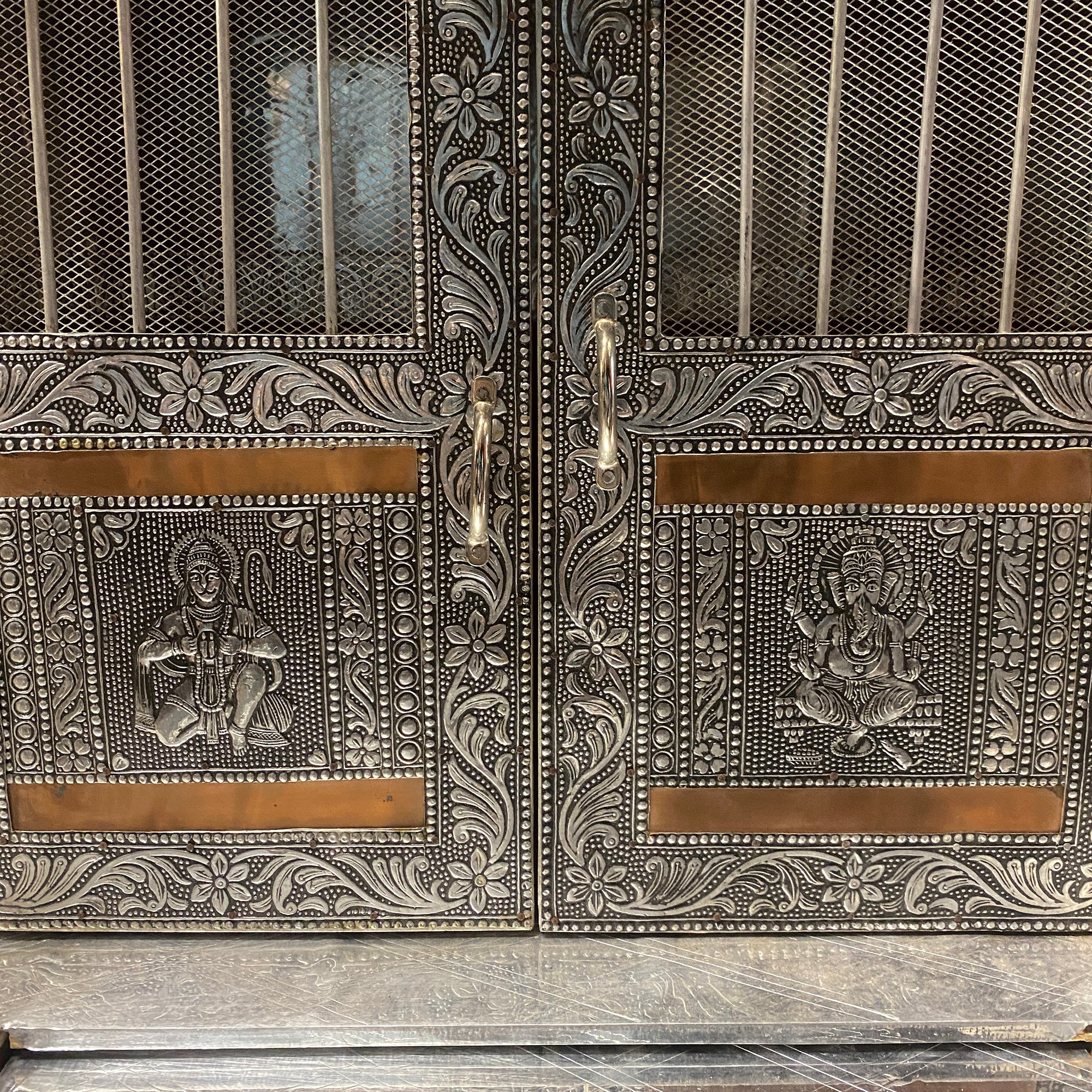 Large Silver Temple Mandir - Vintage India NYC