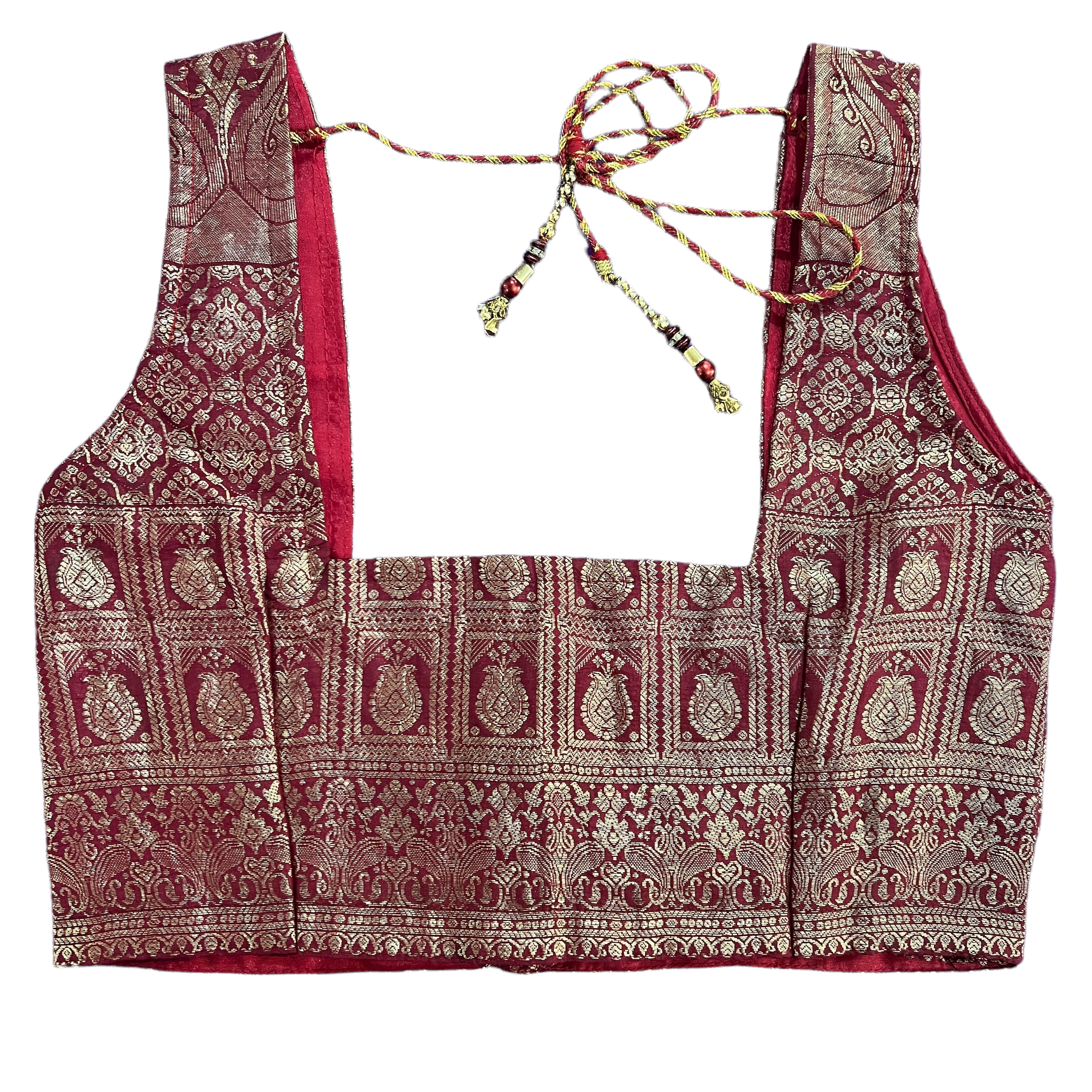 Brocade Saree Blouses-Size 28 - Vintage India NYC