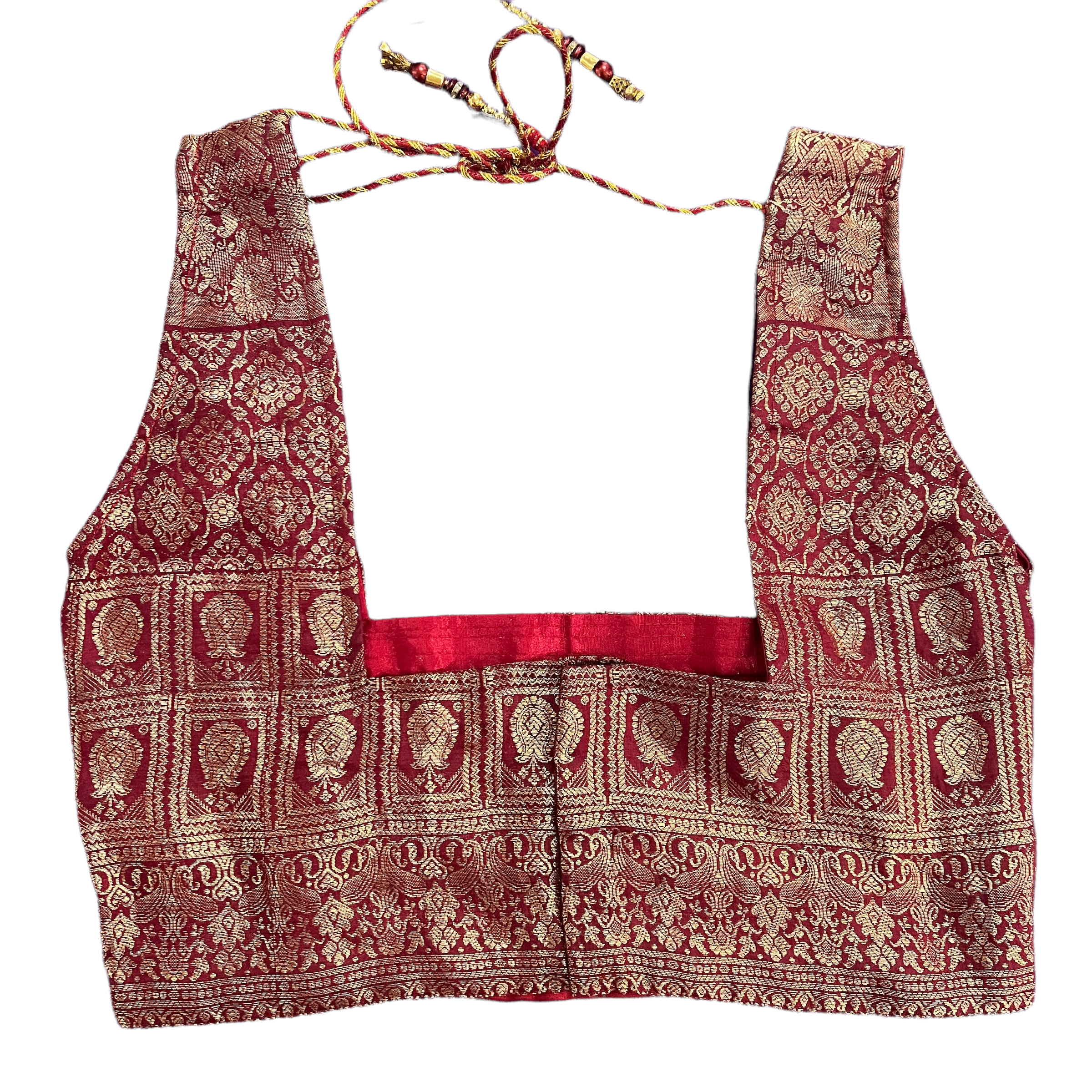 Brocade Saree Blouses-Size 28 - Vintage India NYC