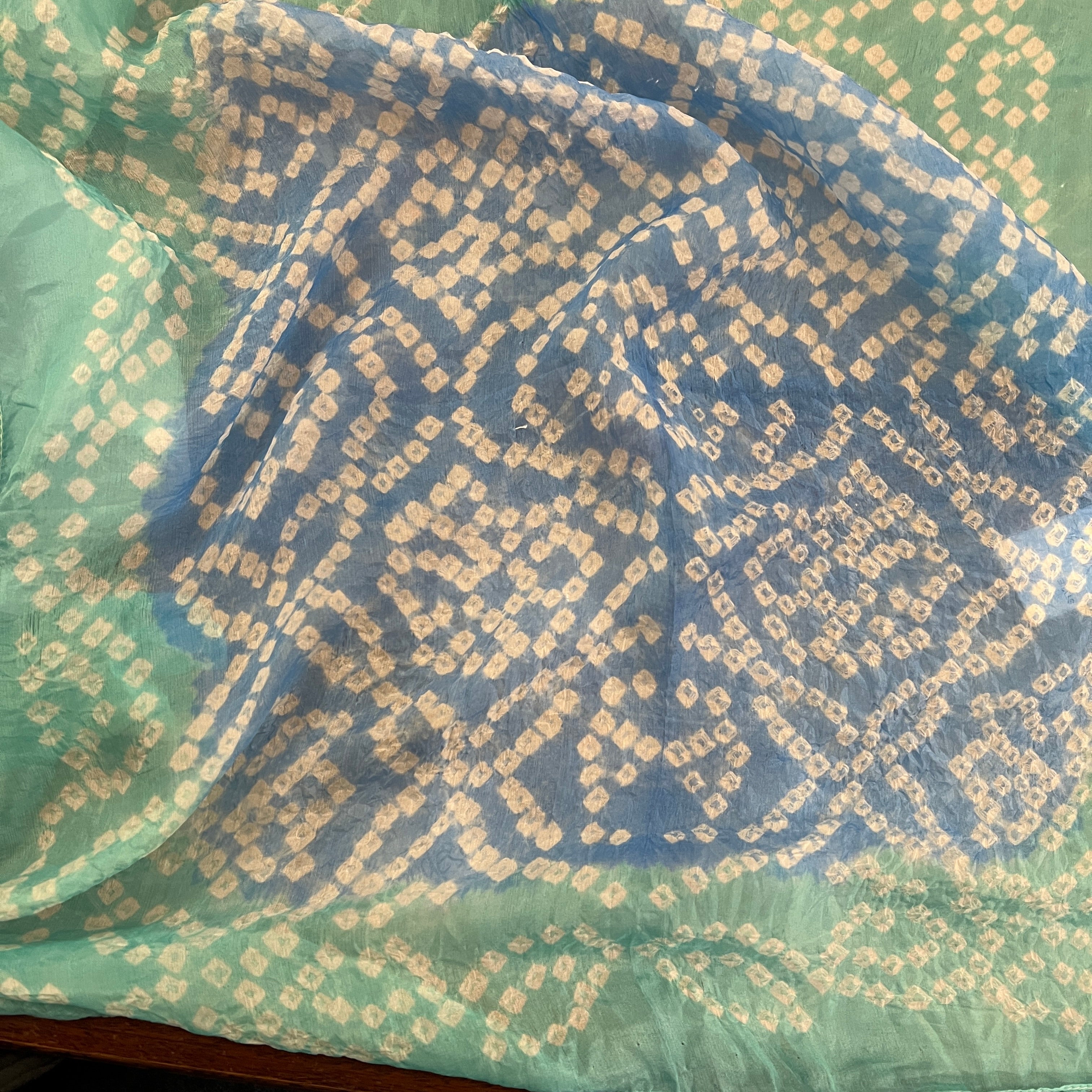 Silk Bandhani Bandanas - Vintage India NYC