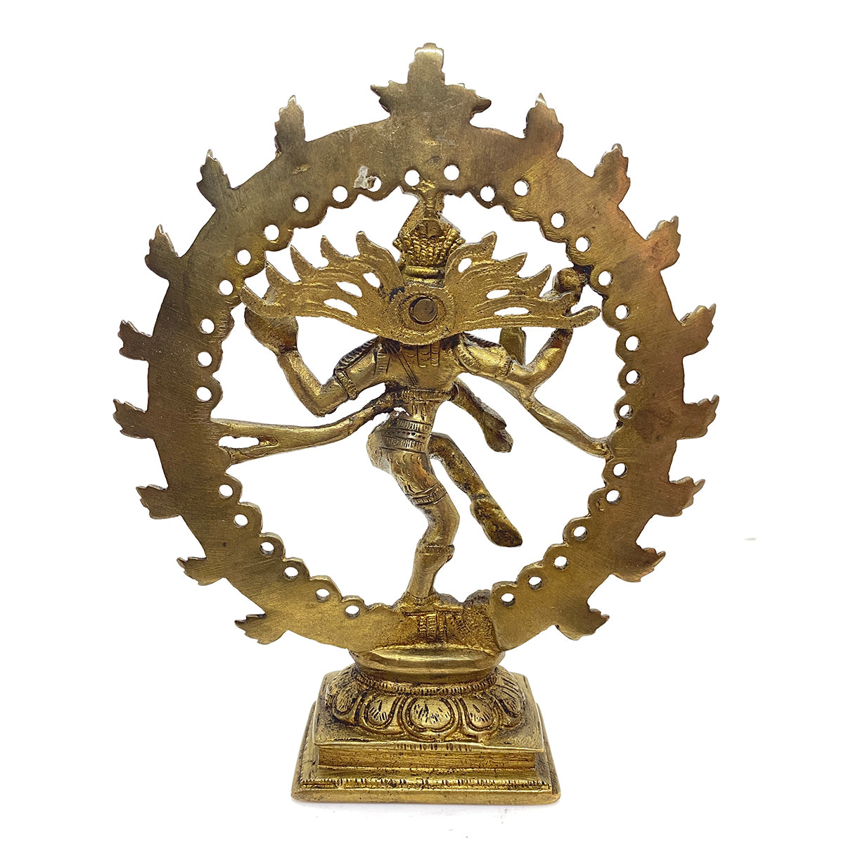 GM Brass Nataraja 7 in - Vintage India NYC