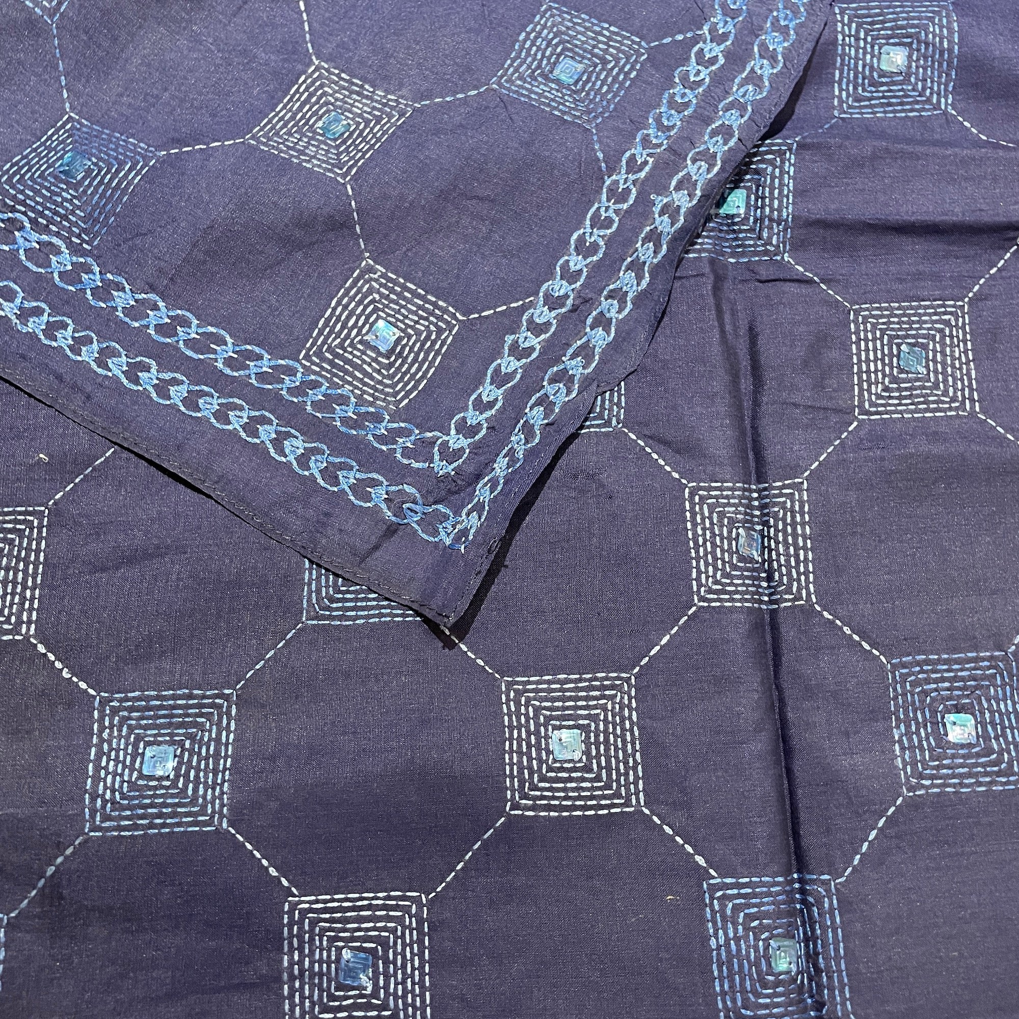 Fine Silk Kantha Scarves-Various - Vintage India NYC