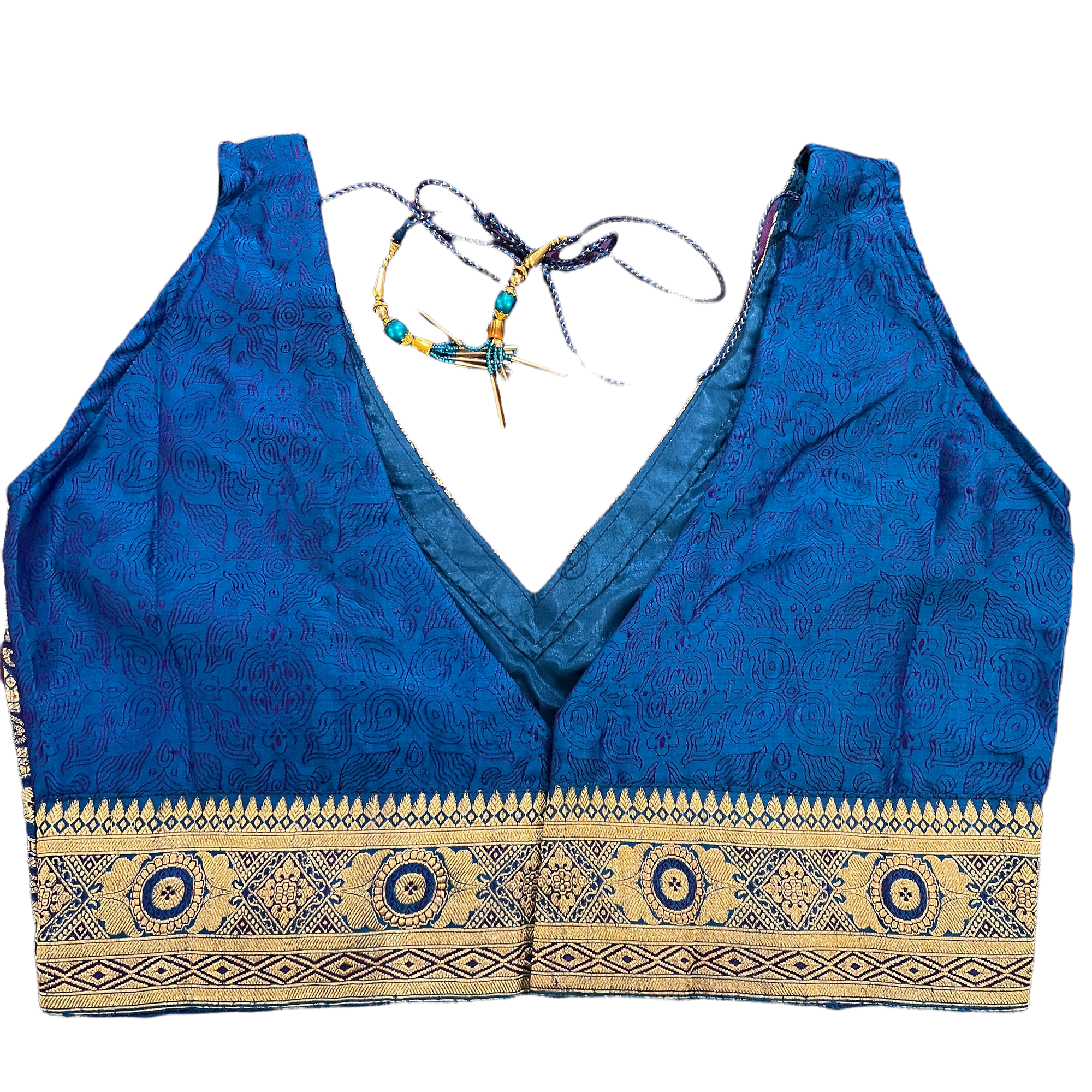 Brocade Saree Blouses-Size 36 - Vintage India NYC
