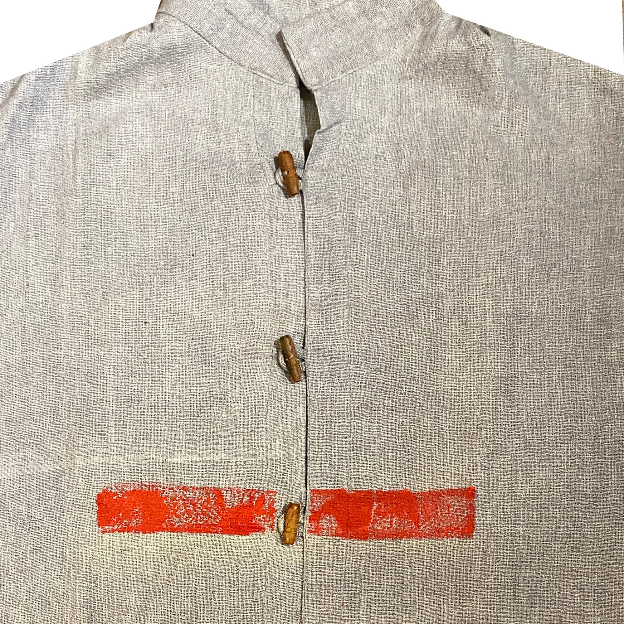 Organic Cotton Red Stripe Jacket - Vintage India NYC