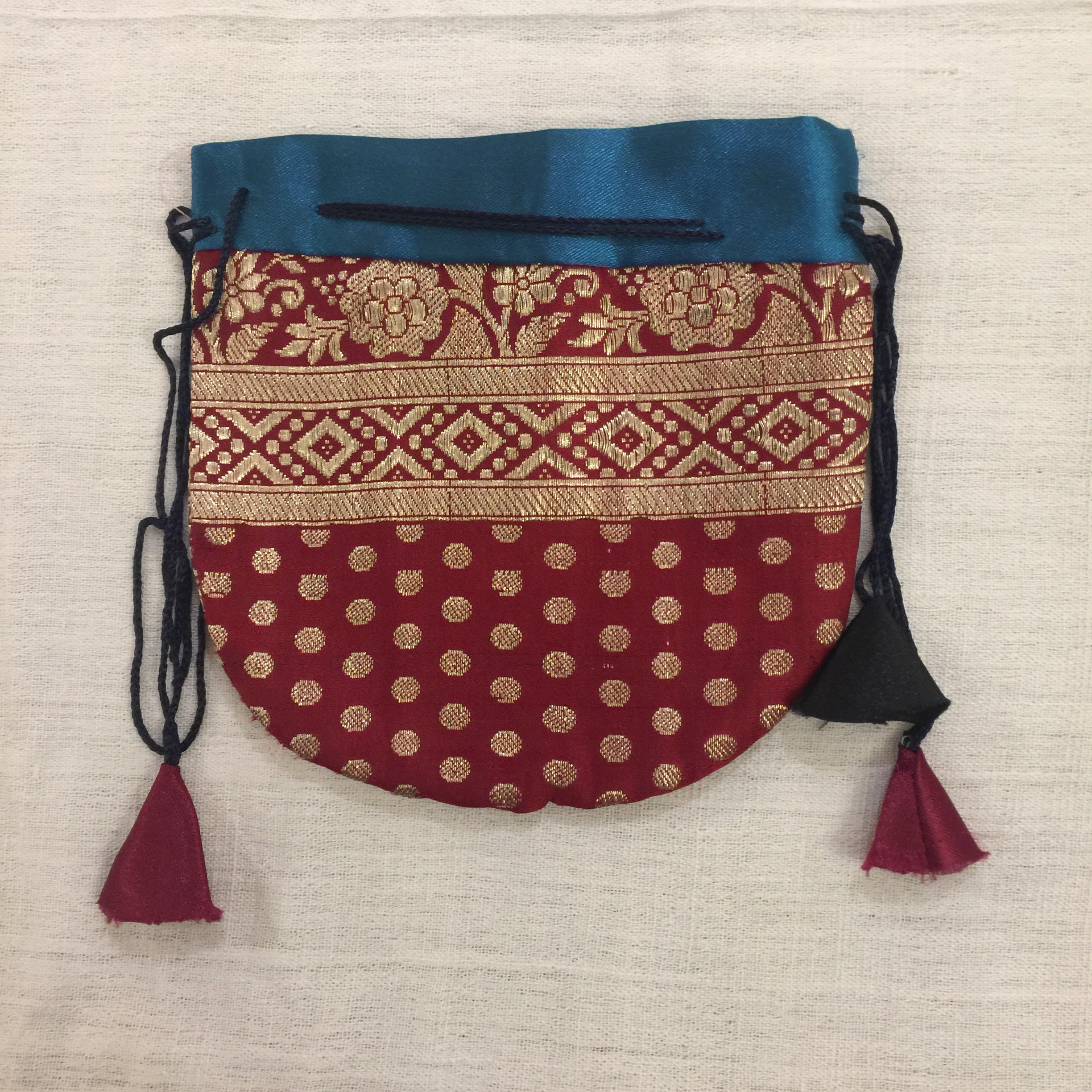 DB Sari pouch Lg - Vintage India NYC