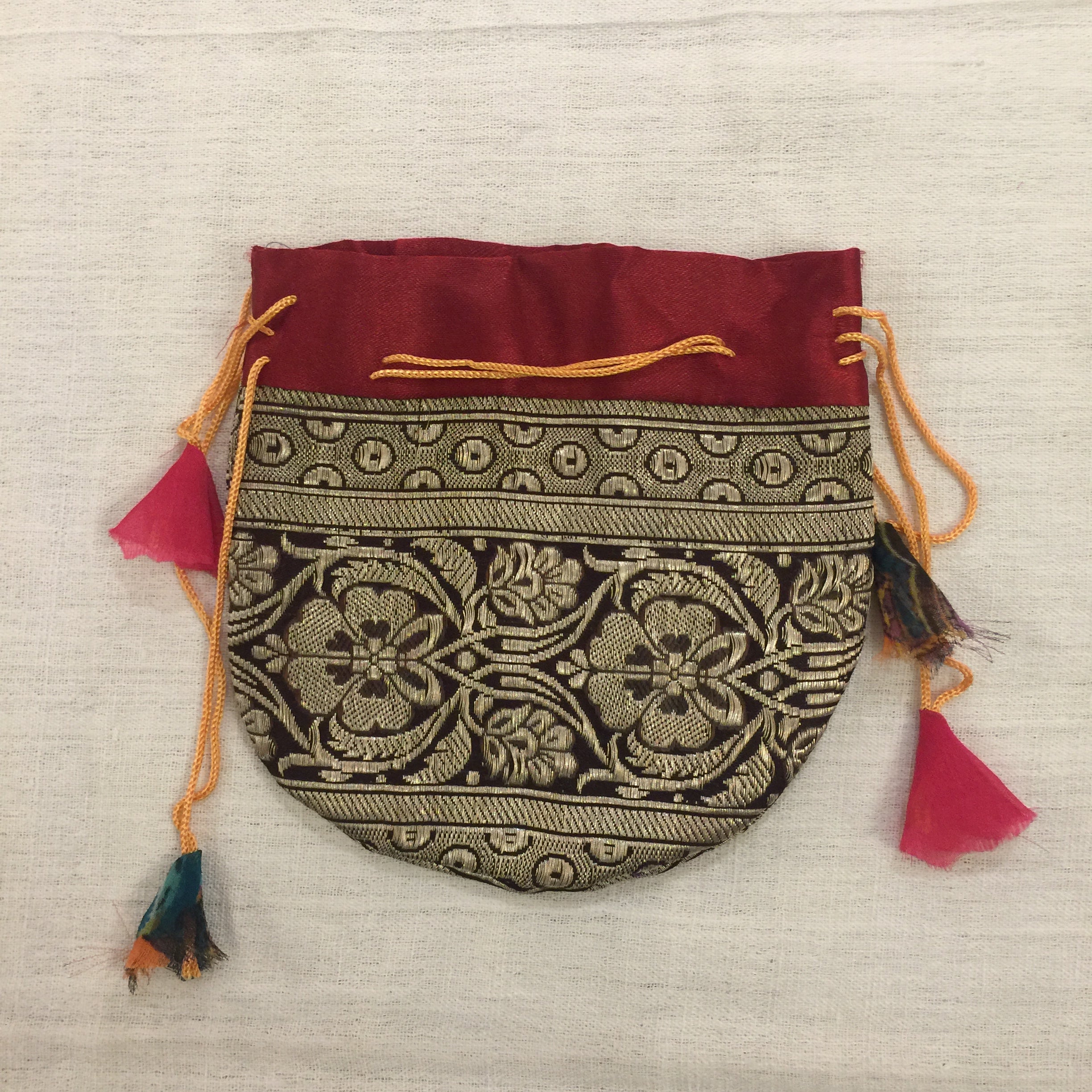 DB Sari pouch Lg - Vintage India NYC