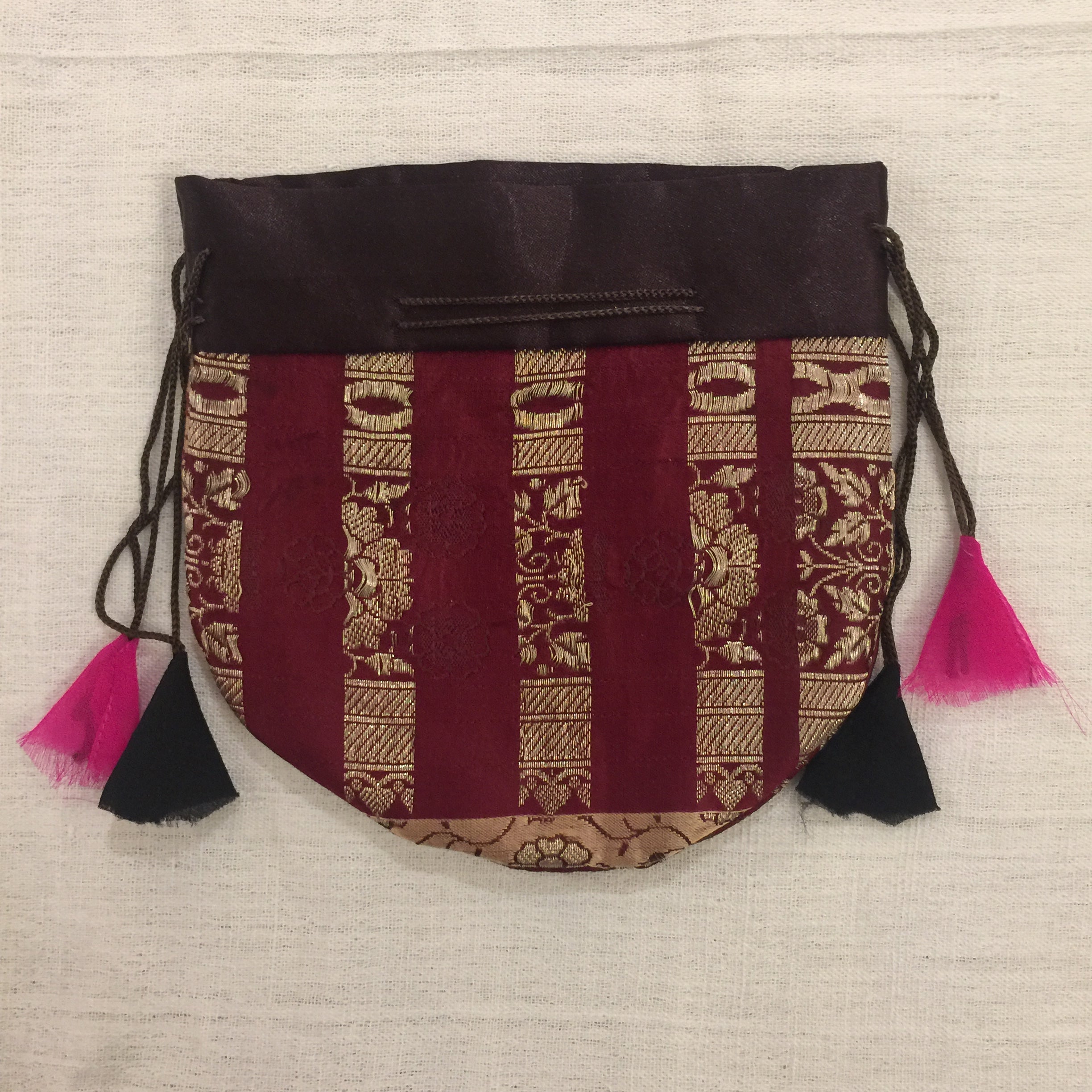 DB Sari pouch Lg - Vintage India NYC