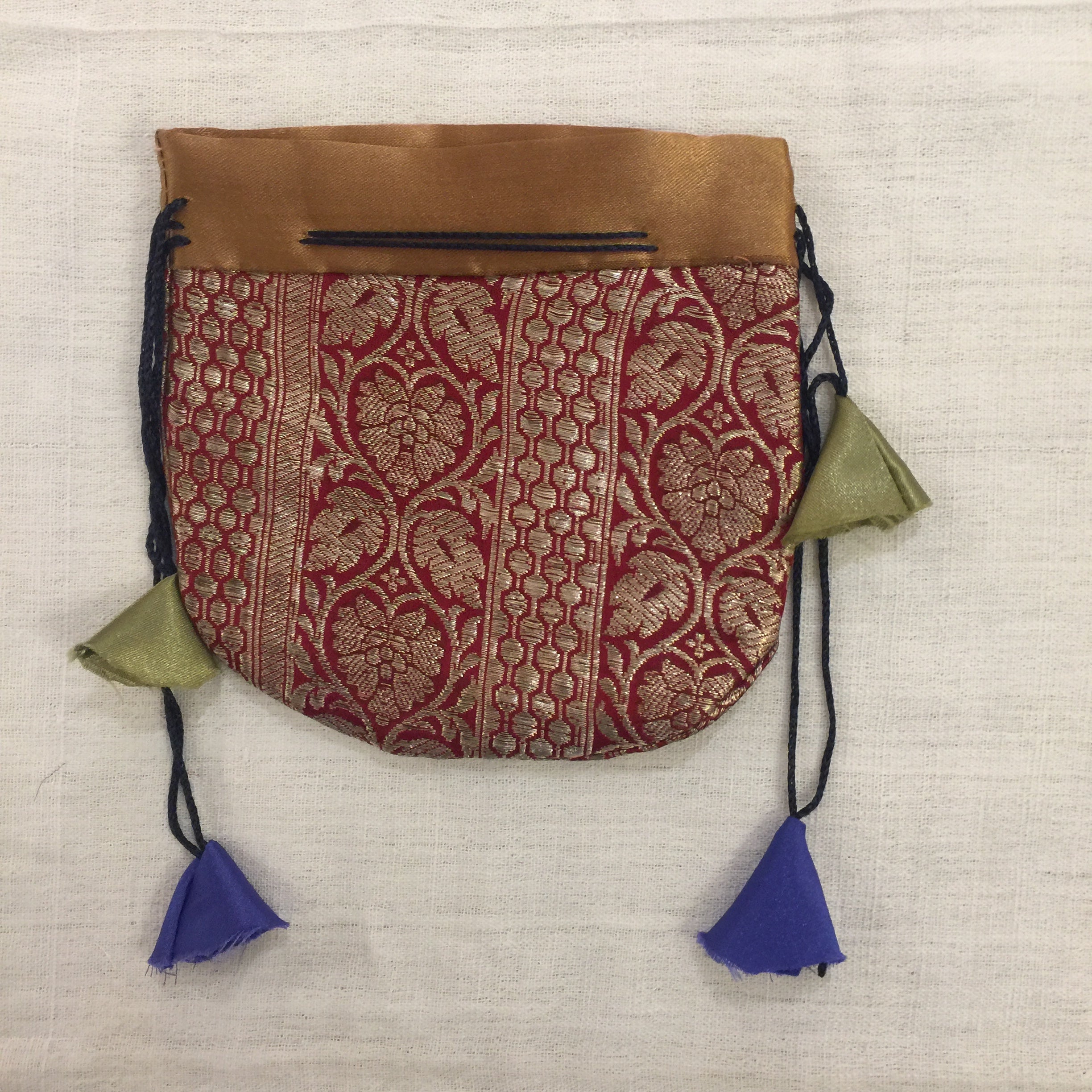 DB Sari pouch Lg - Vintage India NYC