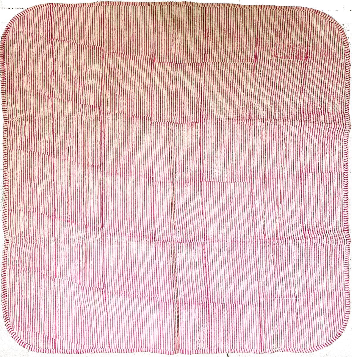 SC Blockprint Baby Blankets-Mint & Pink - Vintage India NYC